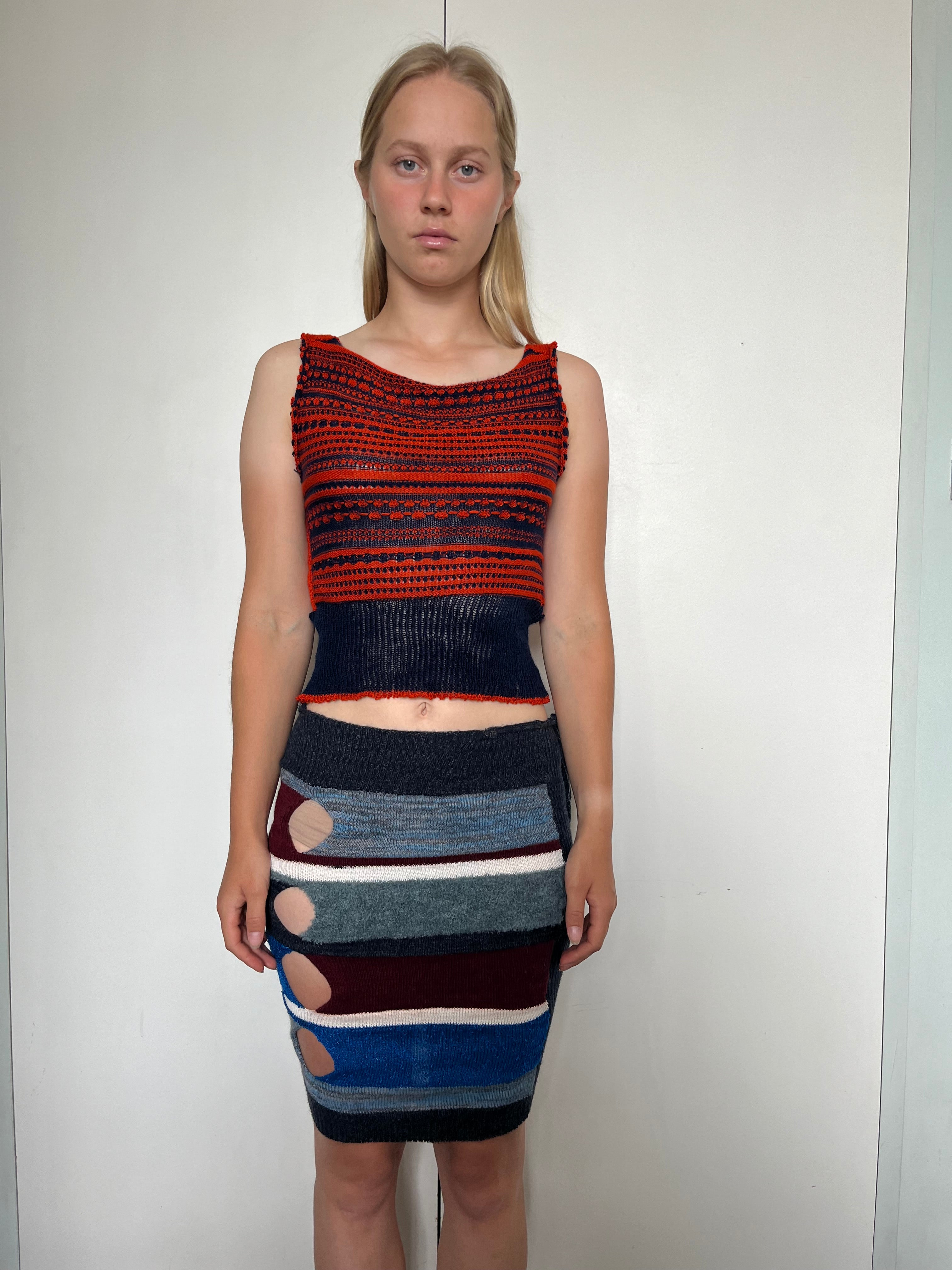 Tuck stitch vest