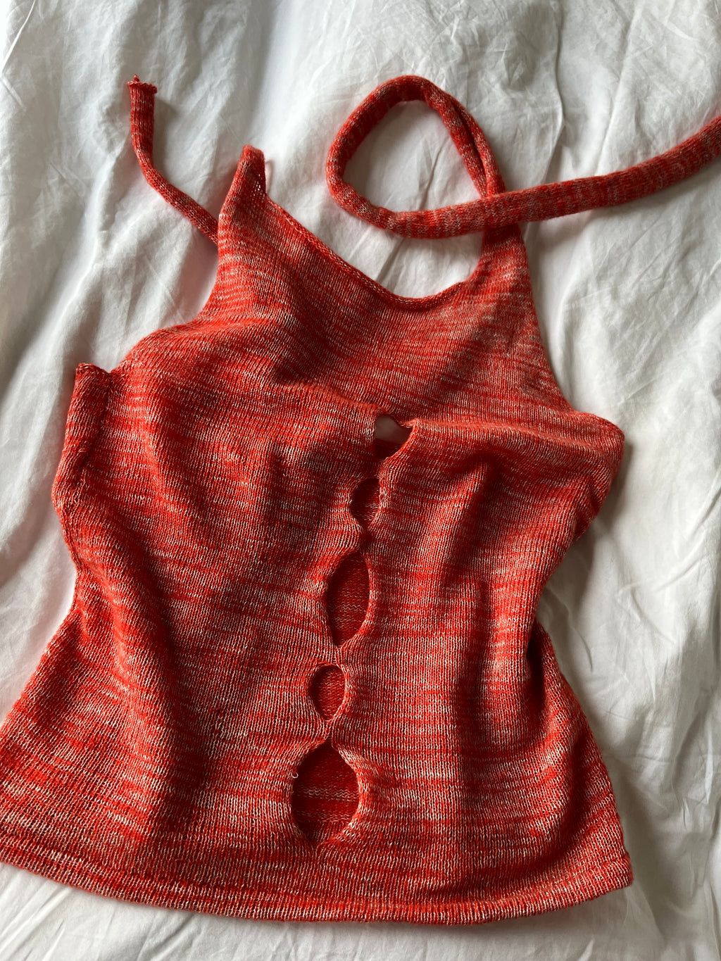 Scarf holes top