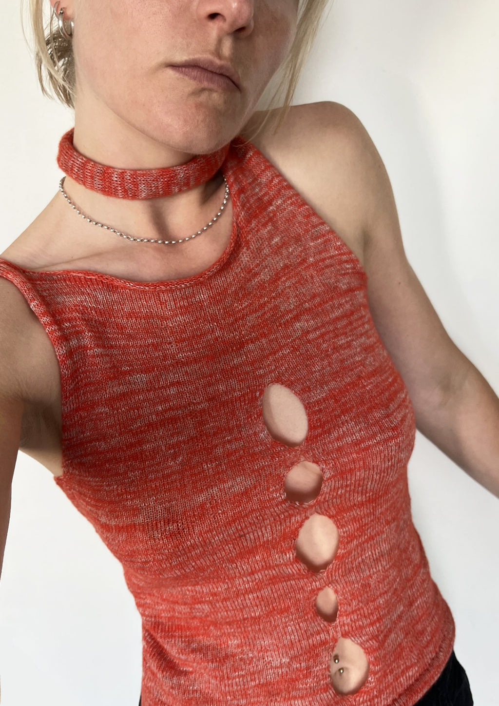 Scarf holes top