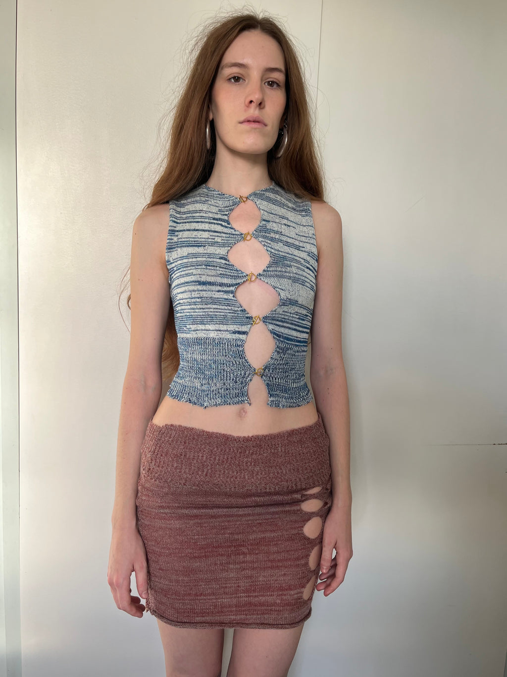 Pink Holes Skirt