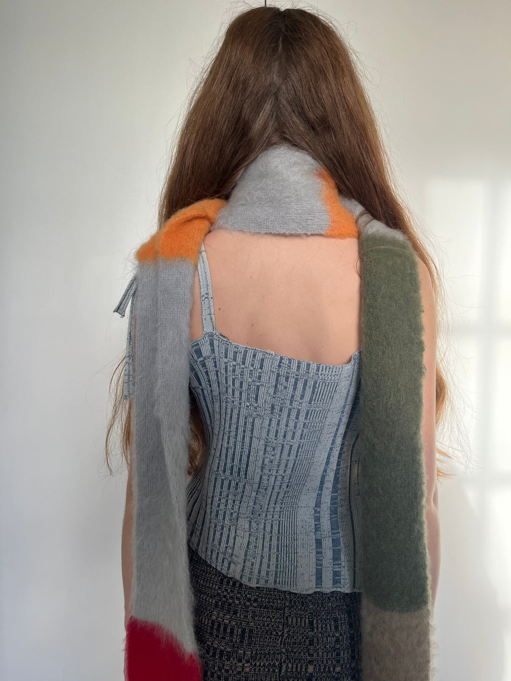 Brushed mohair  scarf