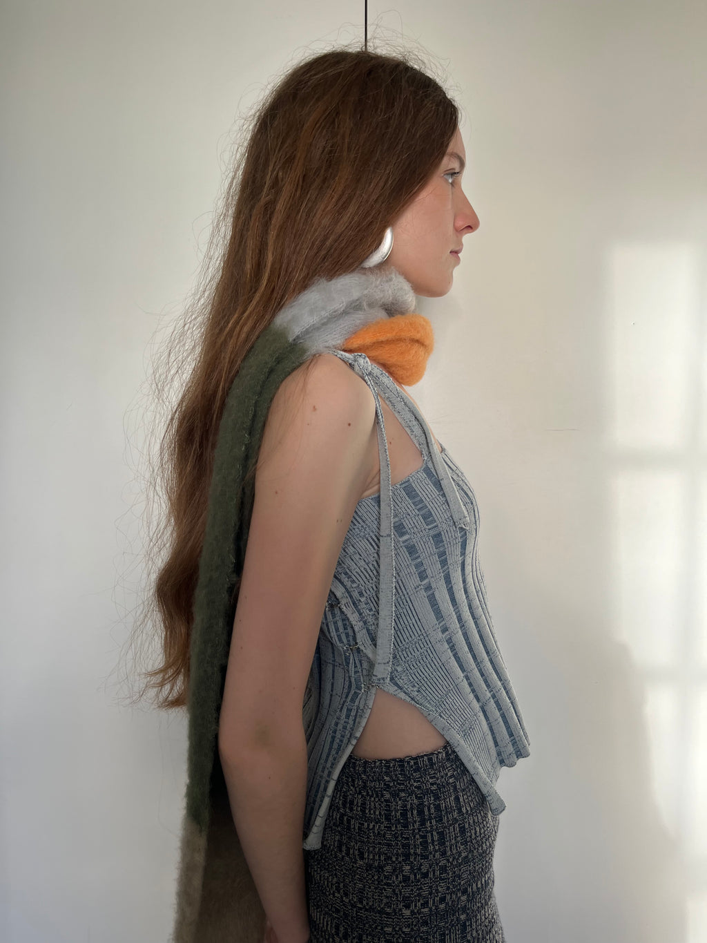 Brushed mohair  scarf