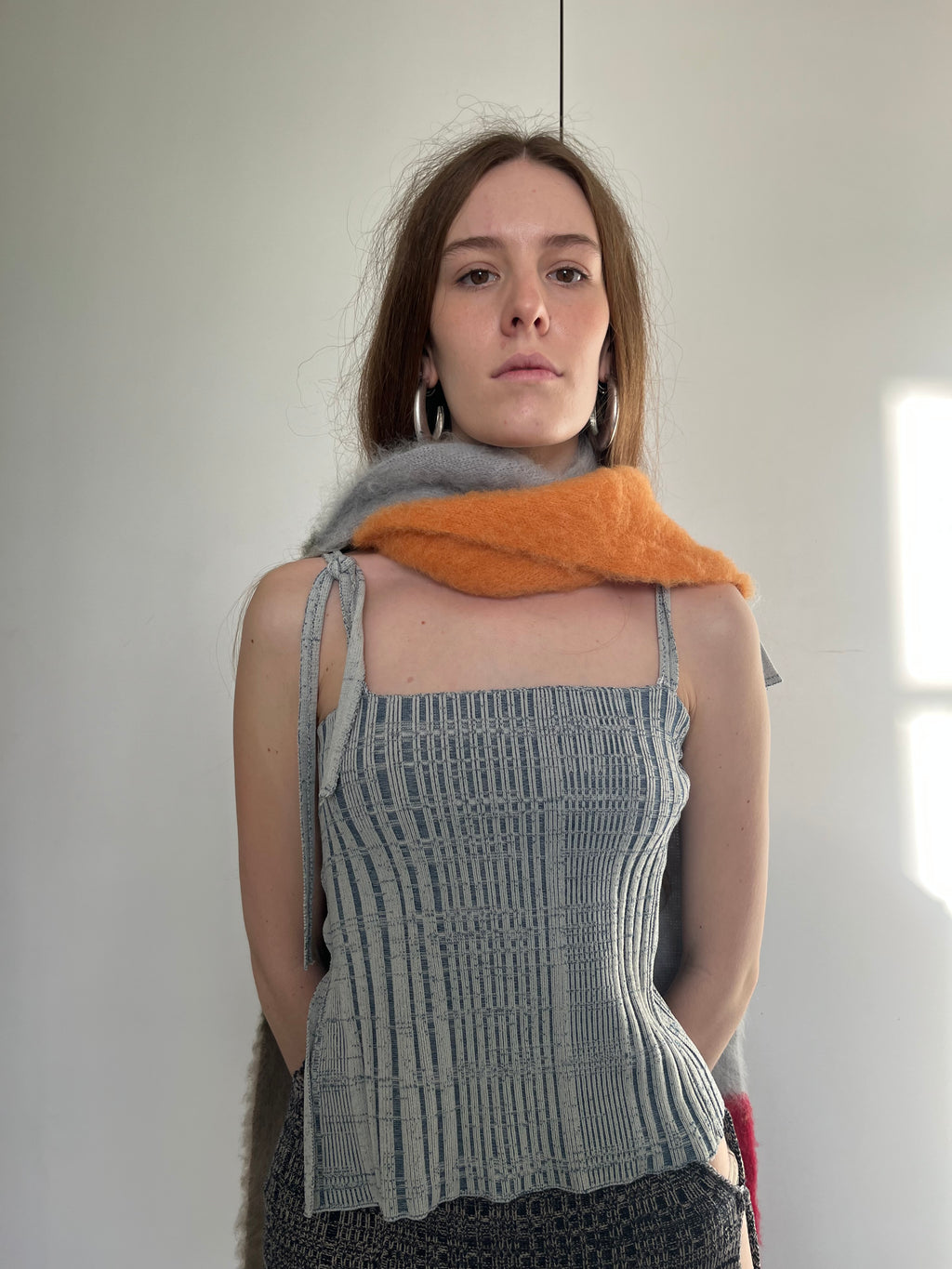 Brushed mohair  scarf