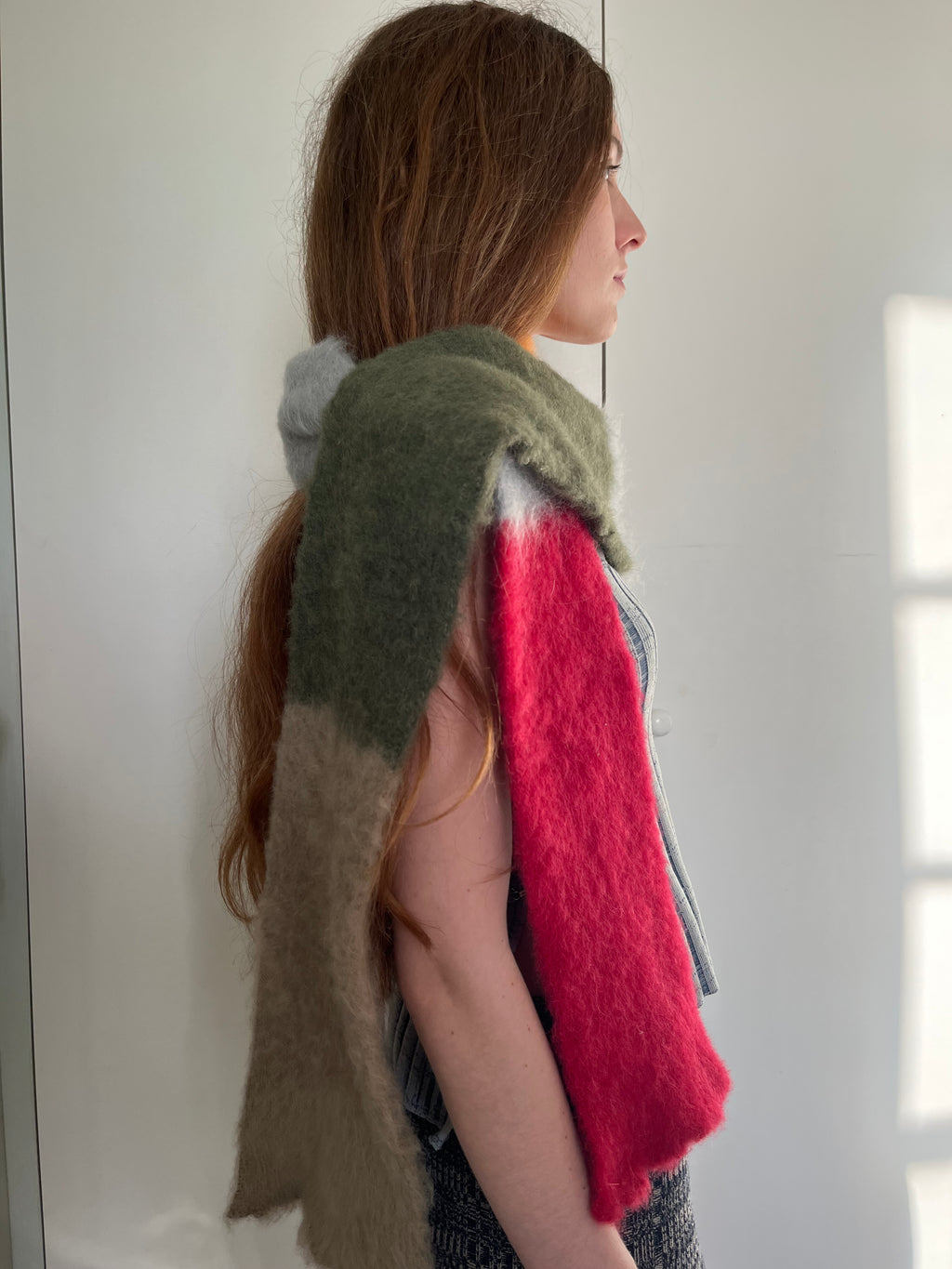 Brushed mohair  scarf