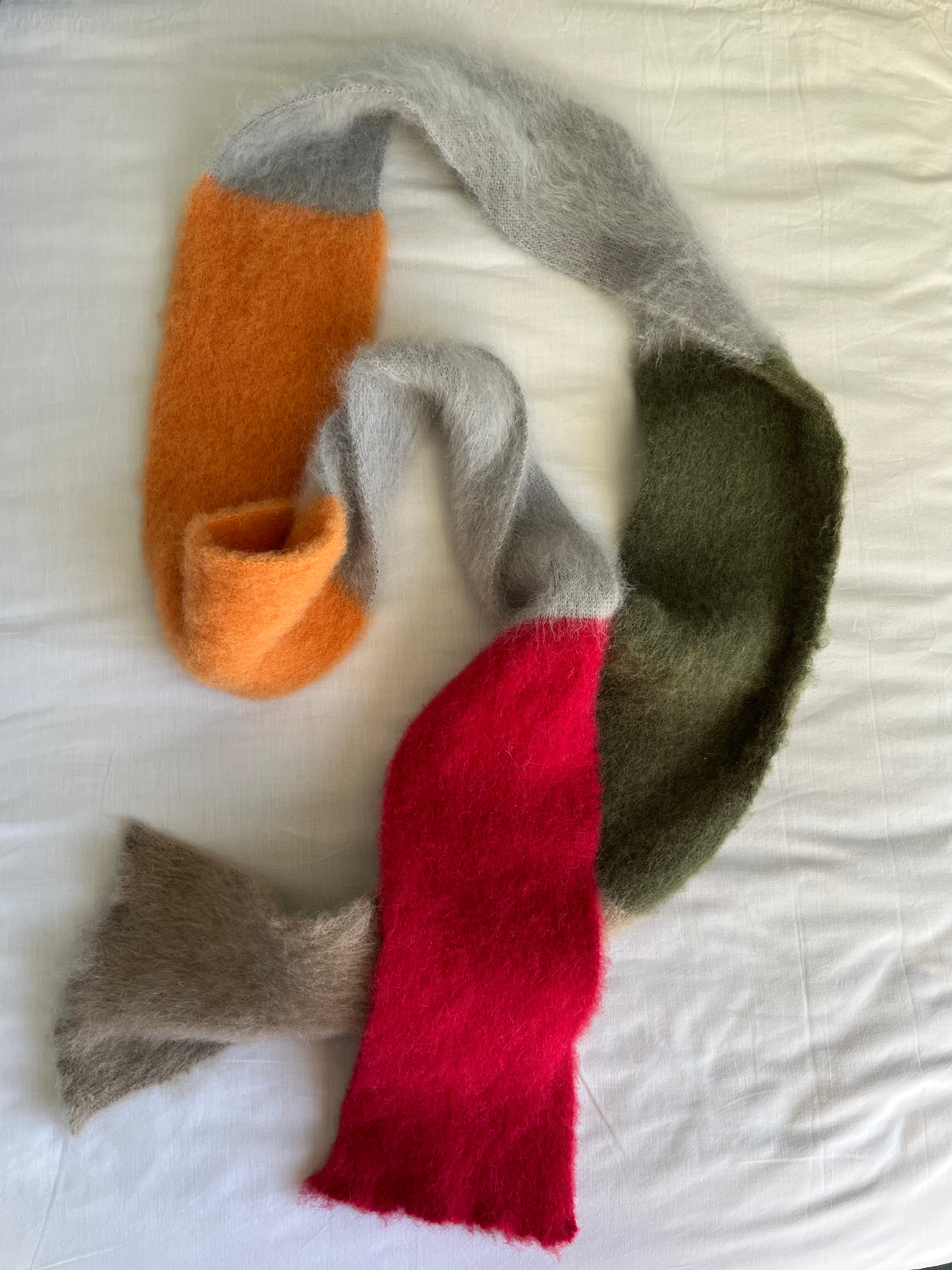 Brushed mohair  scarf