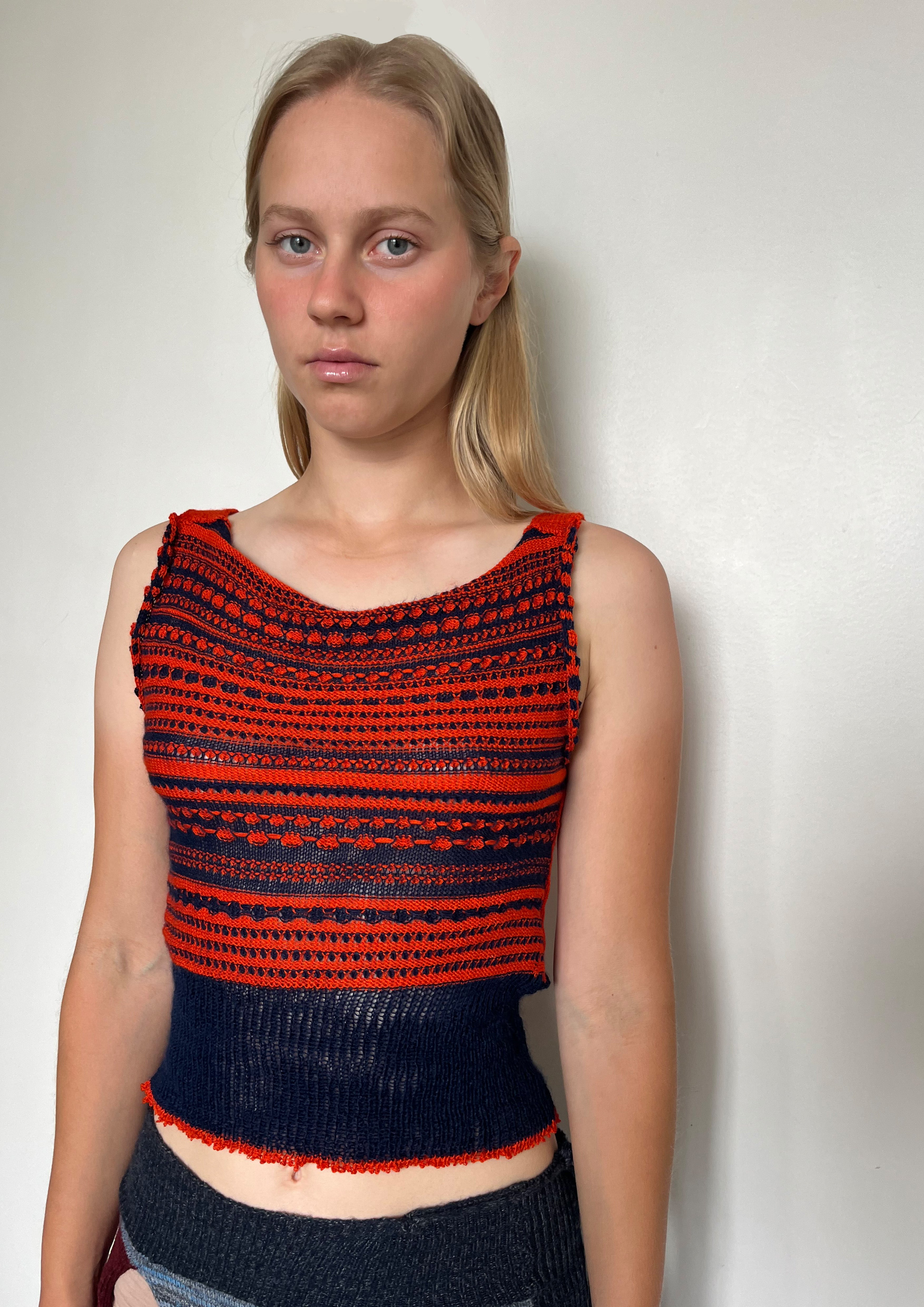 Tuck stitch vest