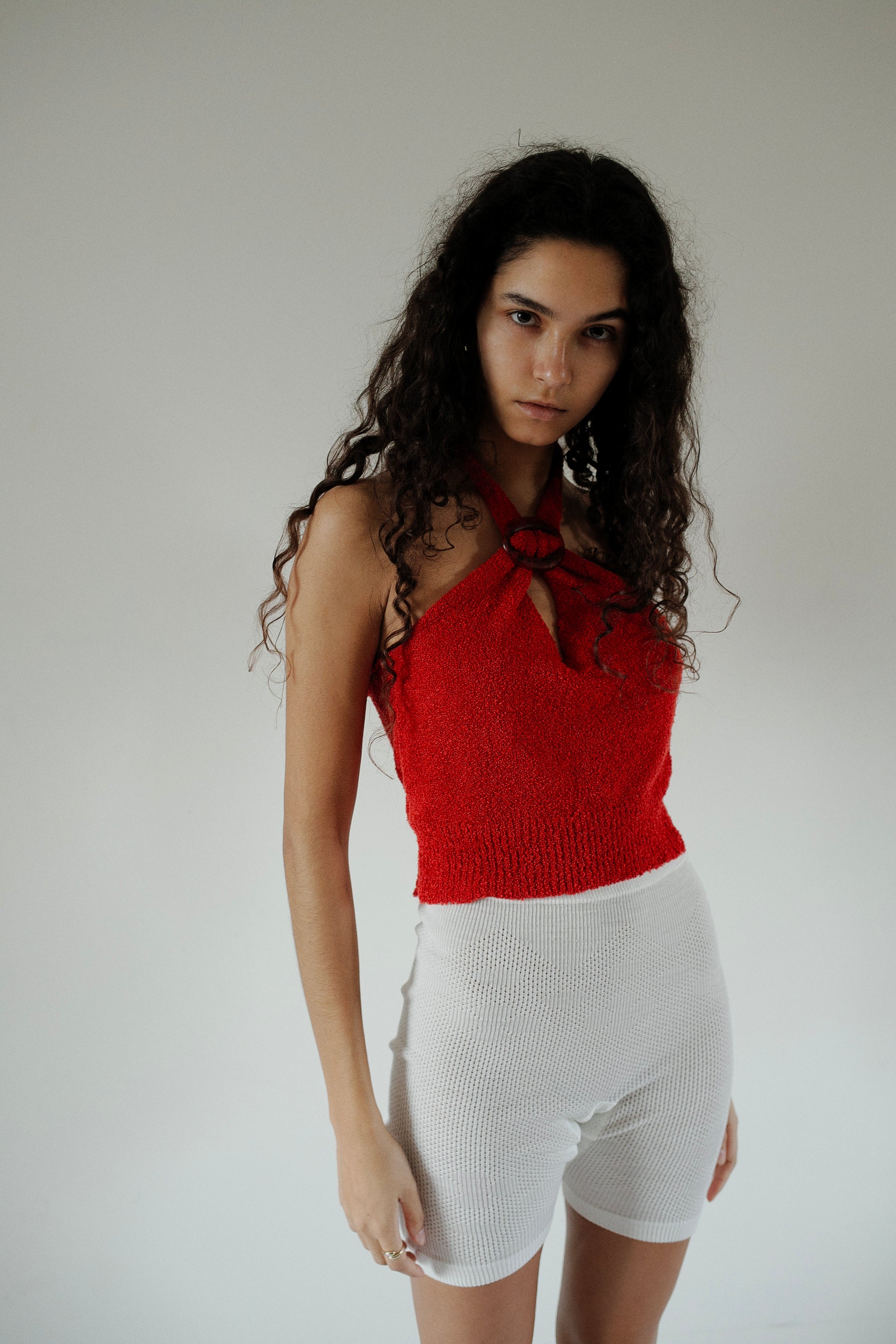 Halterneck Top with Buckle