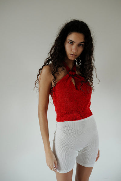Halterneck Top with Buckle