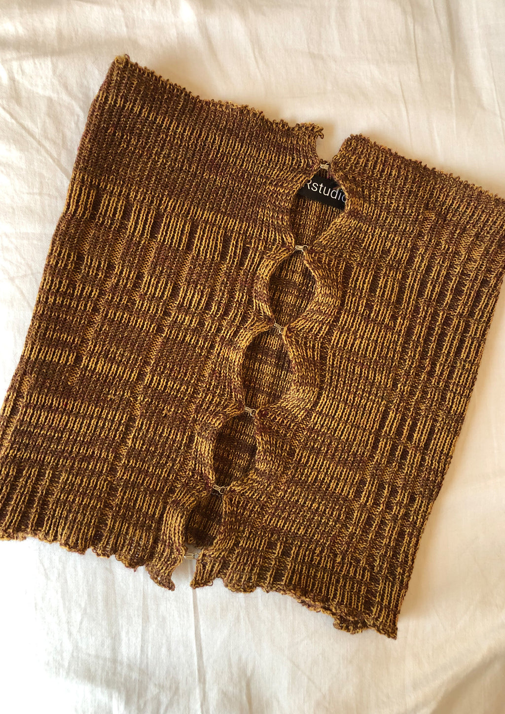 Ribbed Hook & Eye Bustier