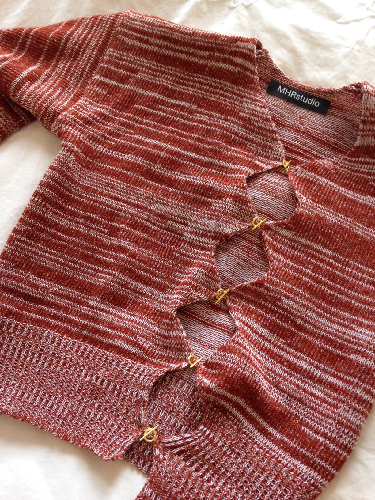 Asymmetric T bar Cardigan