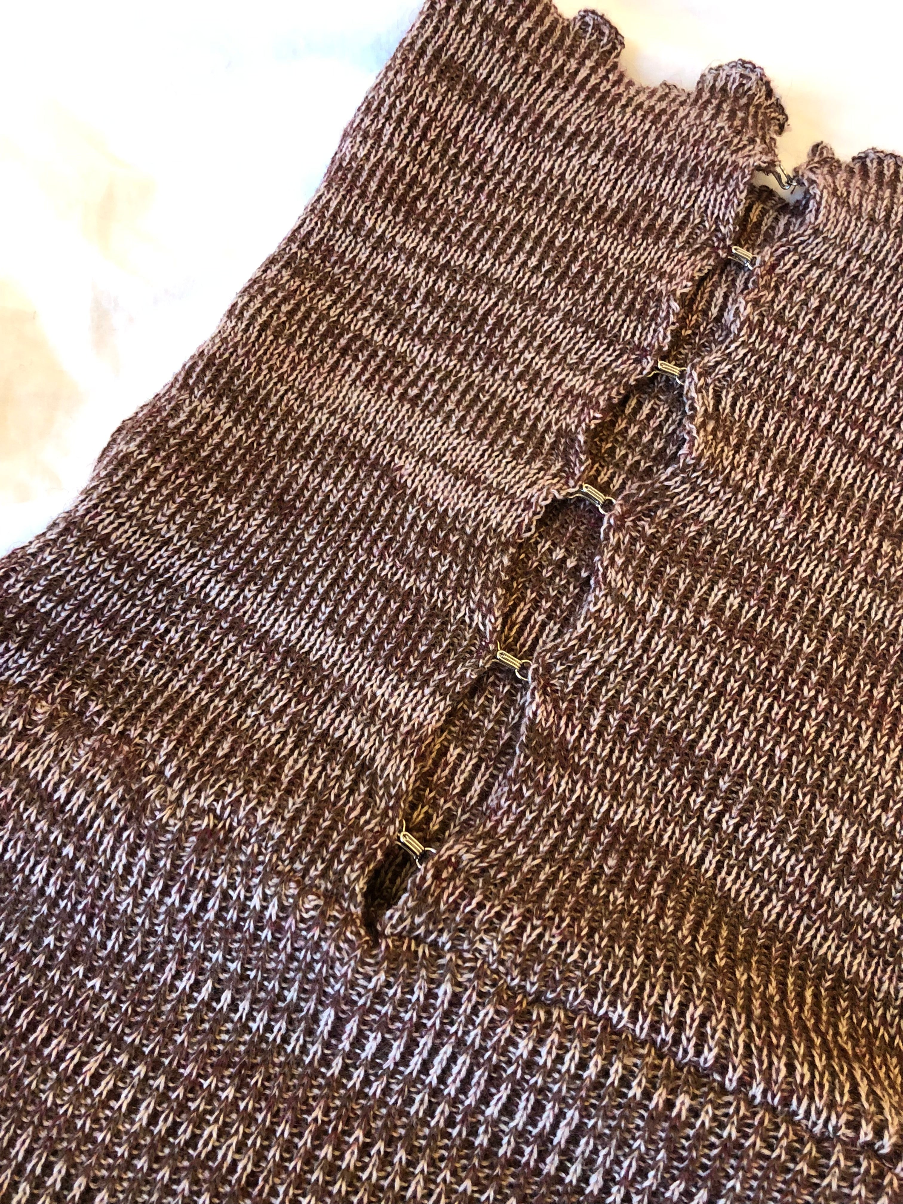 Ribbed Hook & Eye Midi Dress