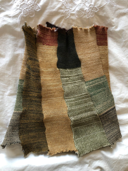 Hook & Eye Patchwork Mini Skirt