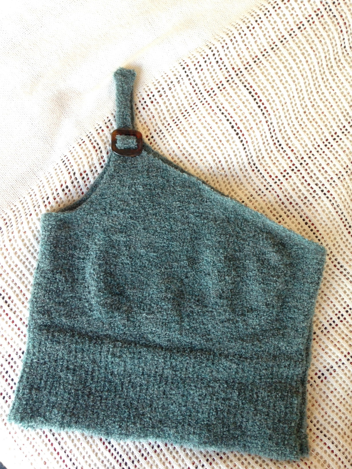 Bouclé Asymmetric Top