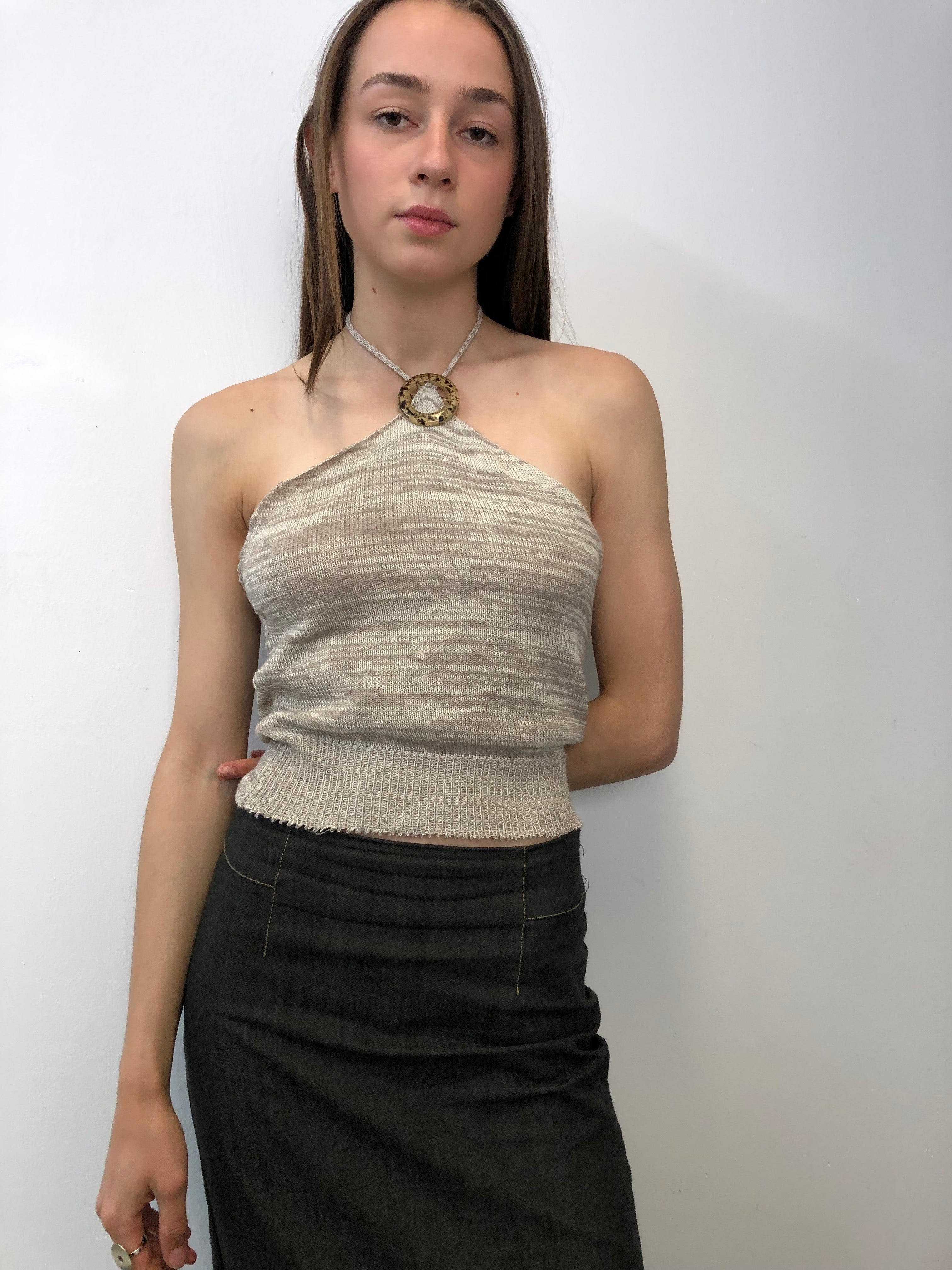 Halter Knit Top