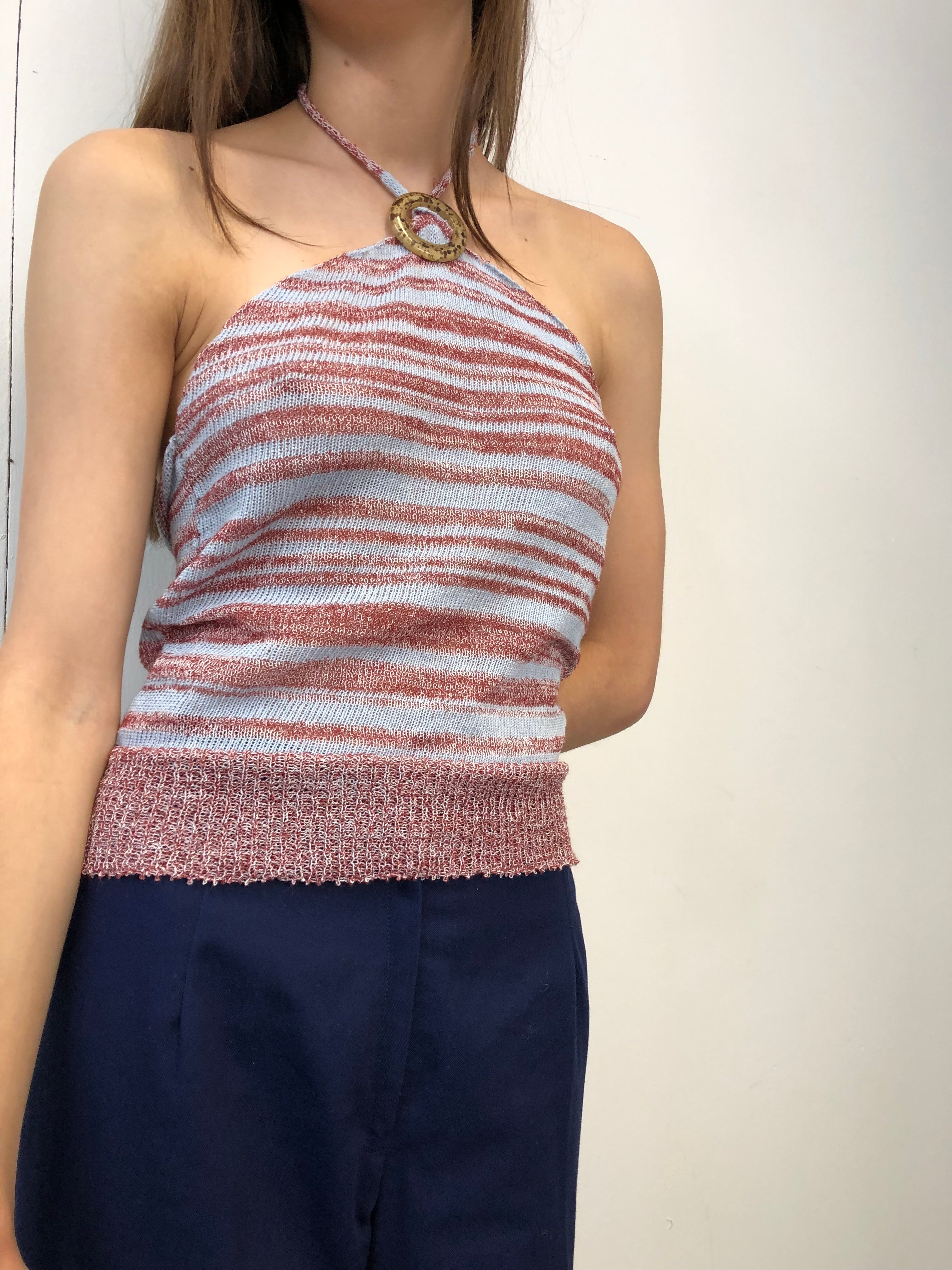 Halter Knit Top