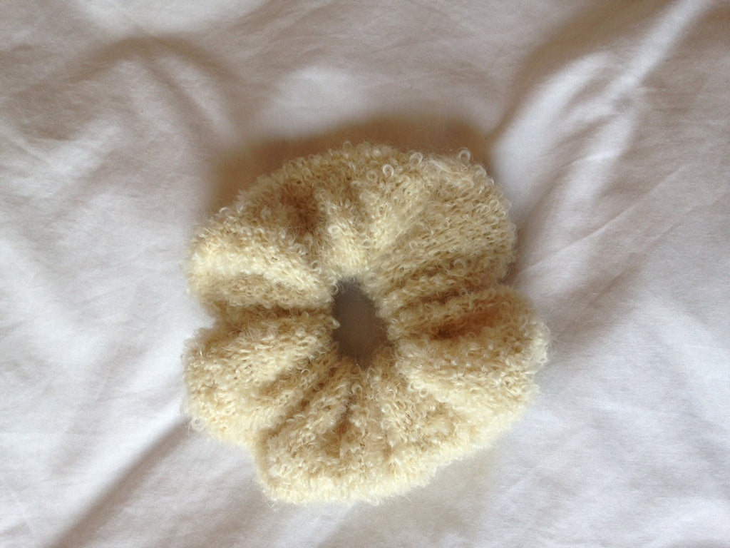 Bouclé Asymmetric Top with matching scrunchie