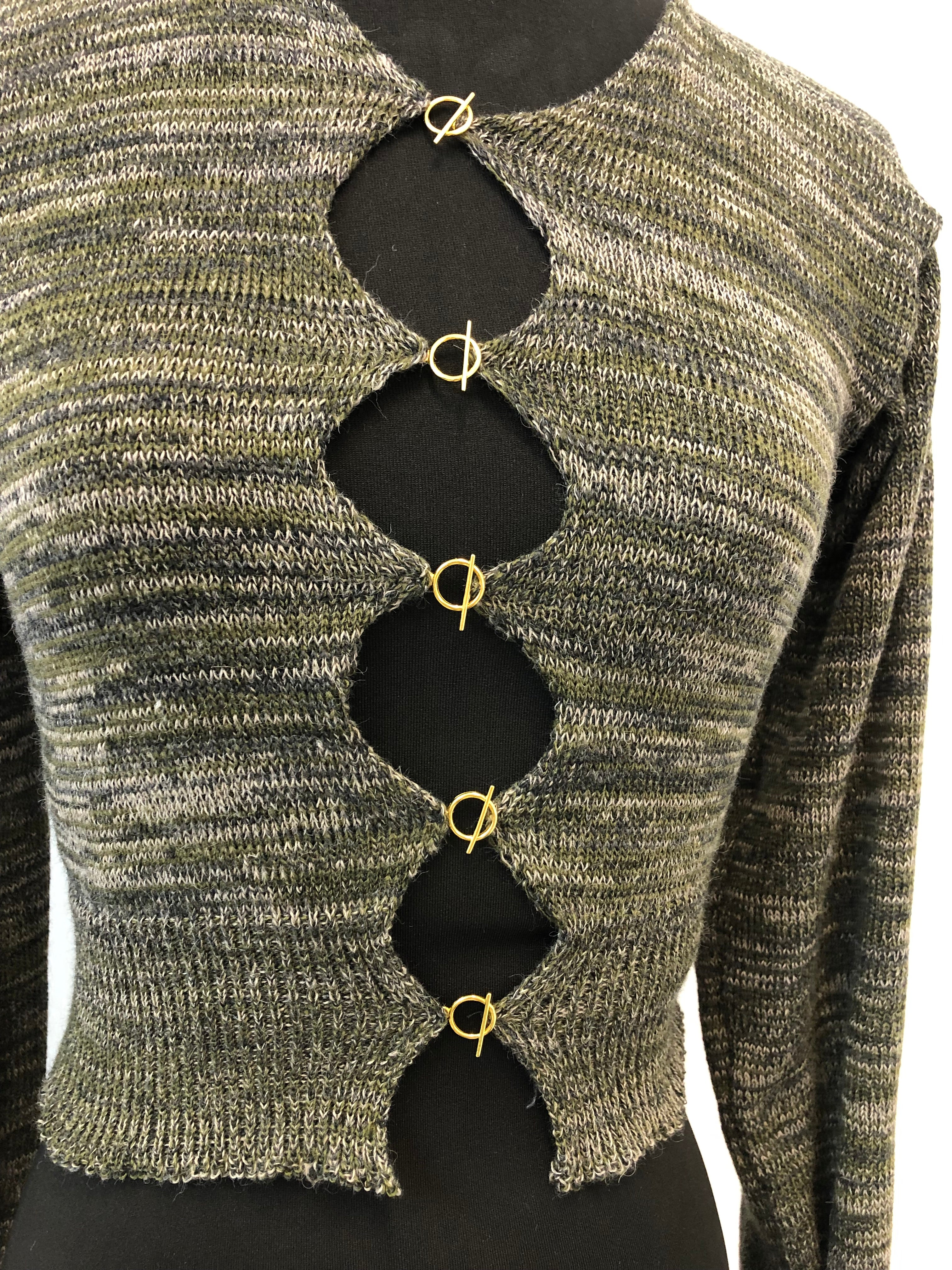 Asymmetric T Bar Cardigan