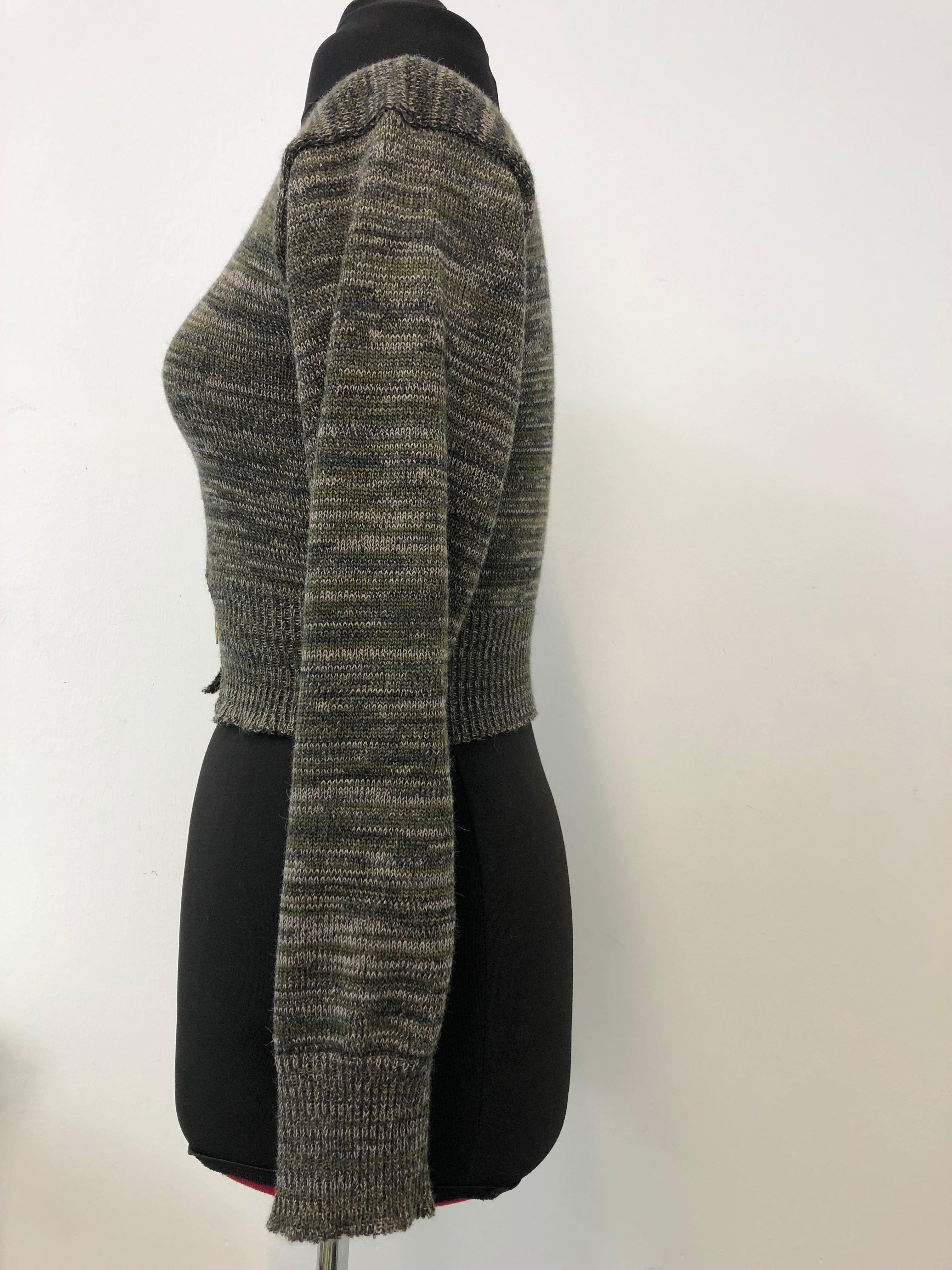 Asymmetric T Bar Cardigan
