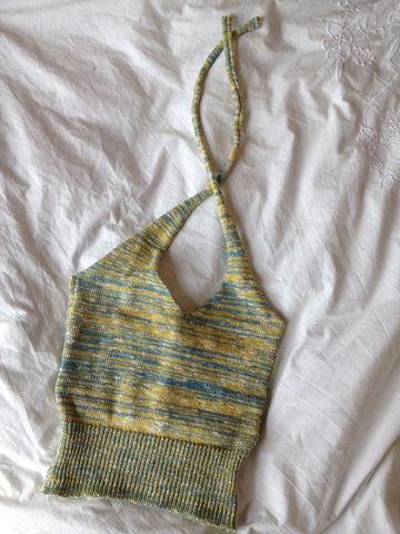 Halterneck Knit Top