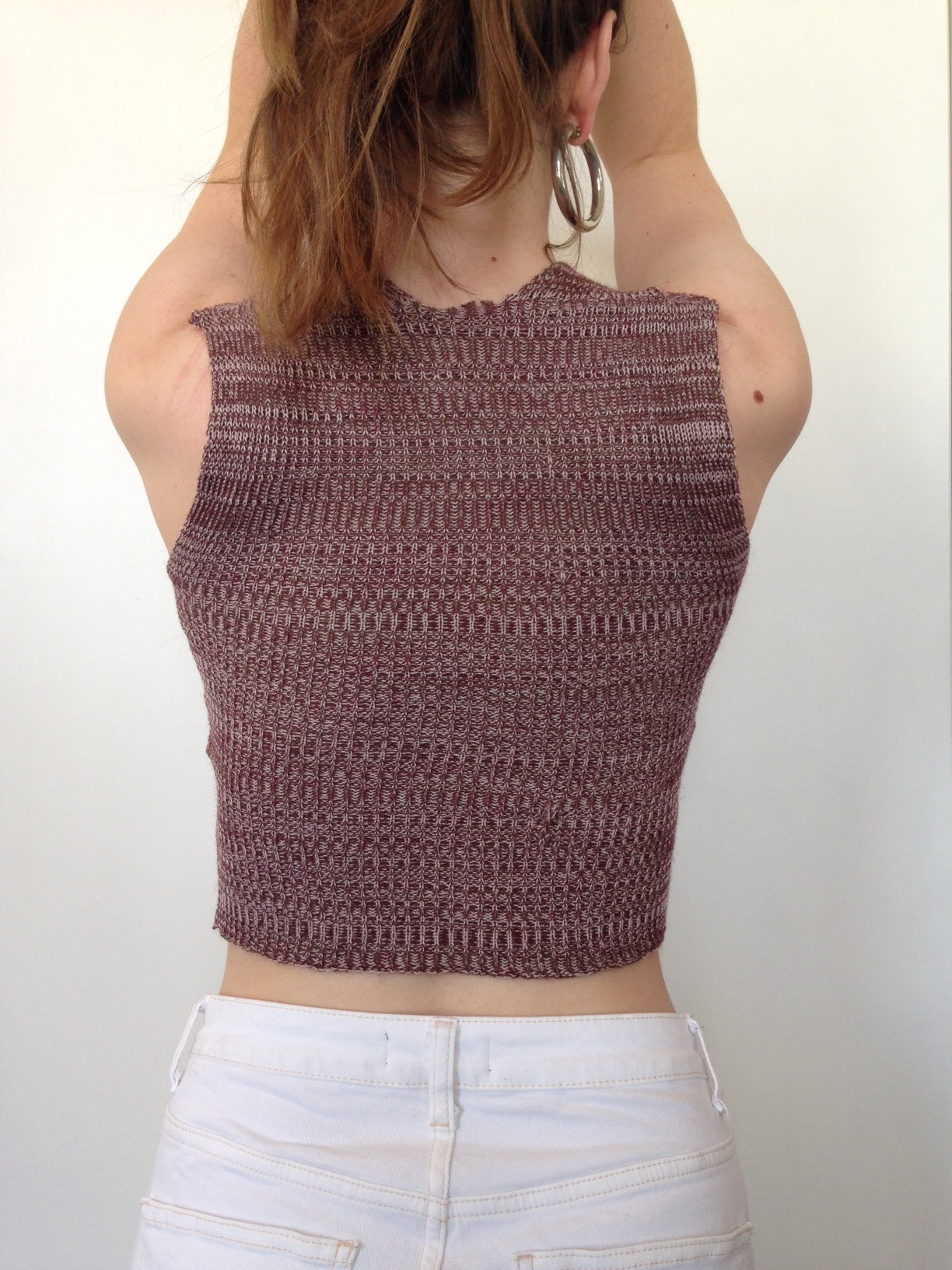Ribbed Hook & Eye Vest