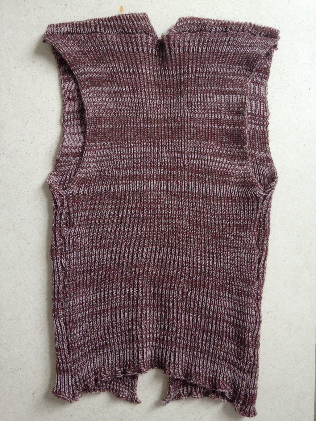 Ribbed Hook & Eye Vest