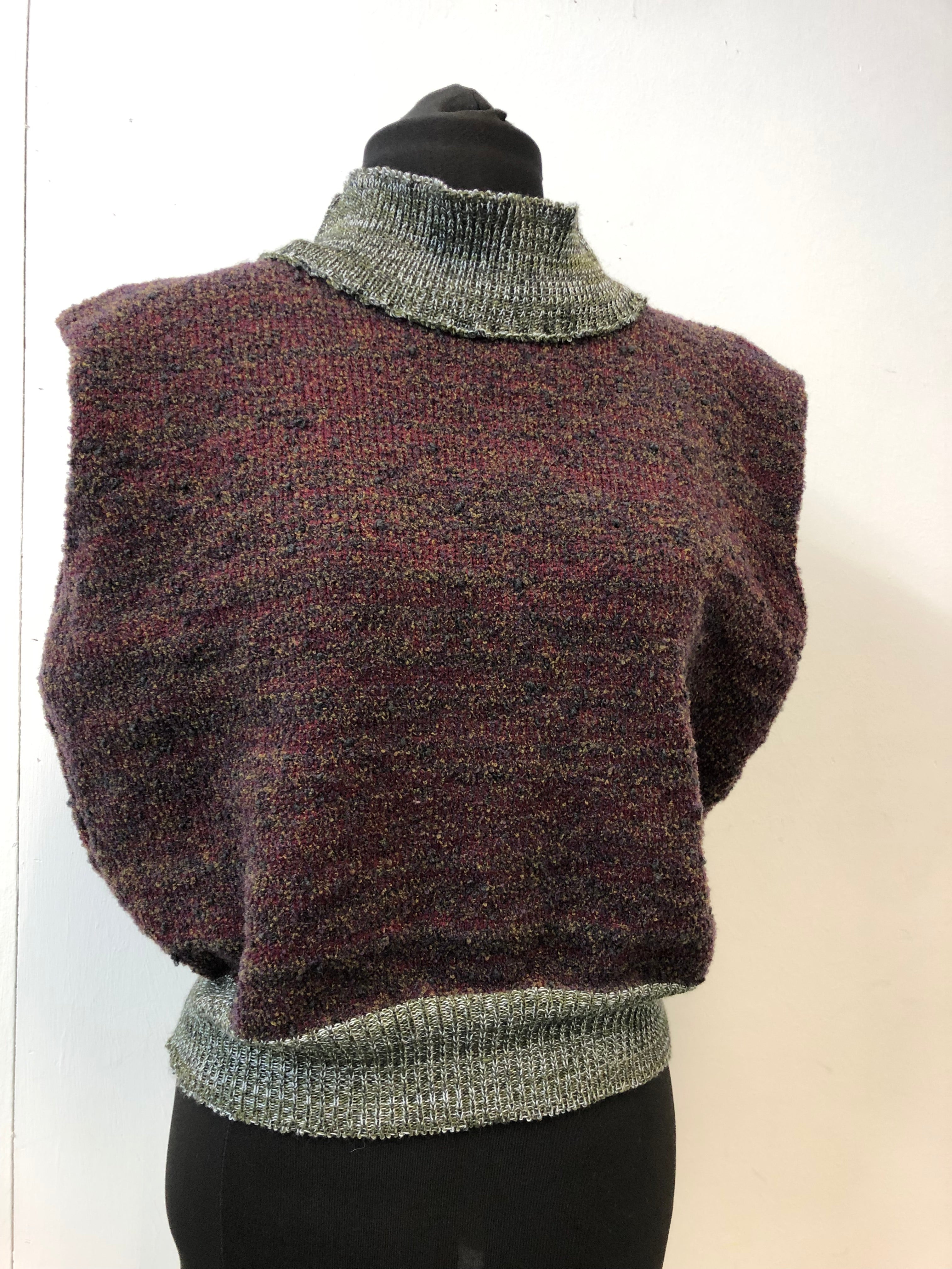 High Neck Sweater Vest