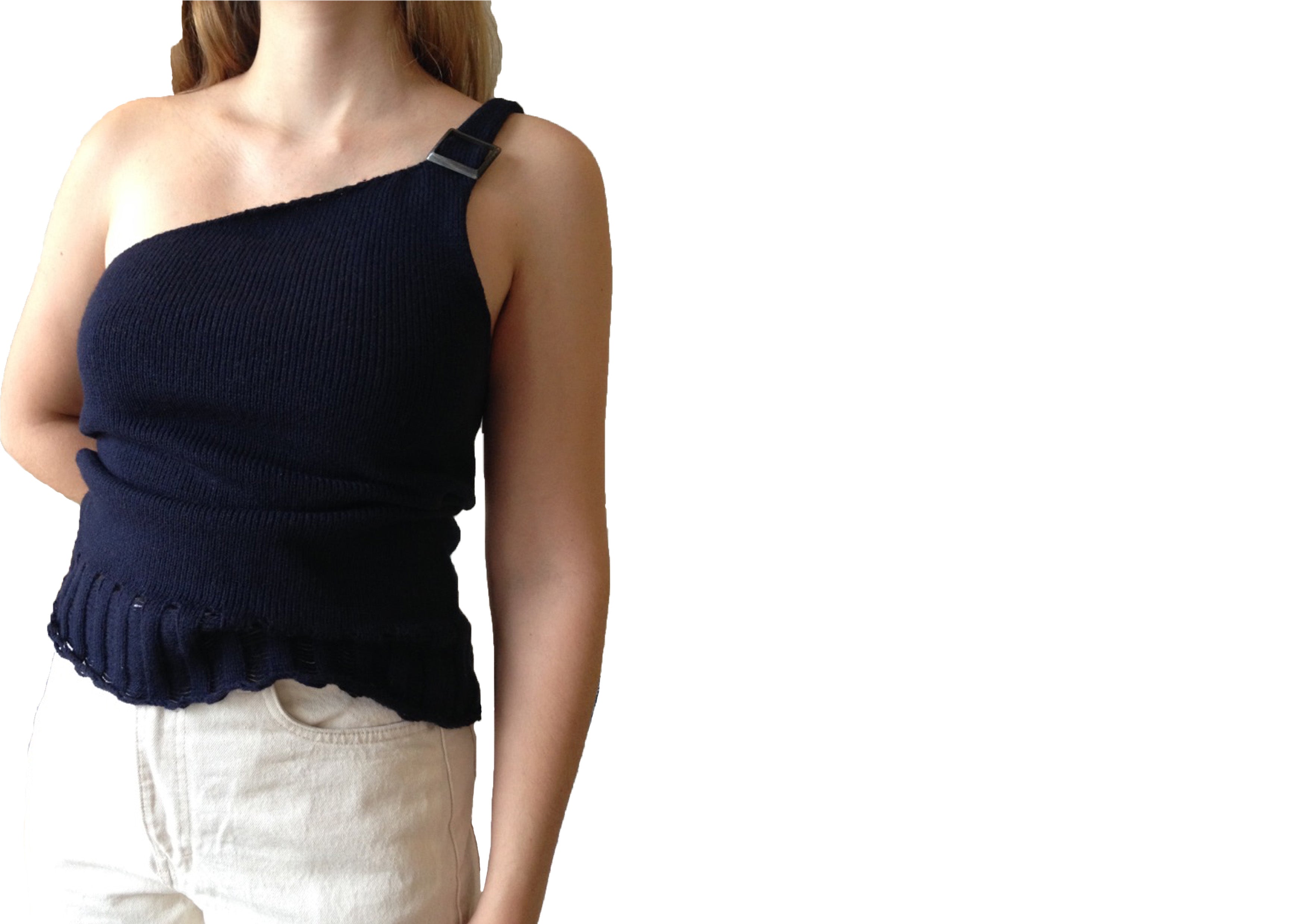 Asymmetric Wool Top
