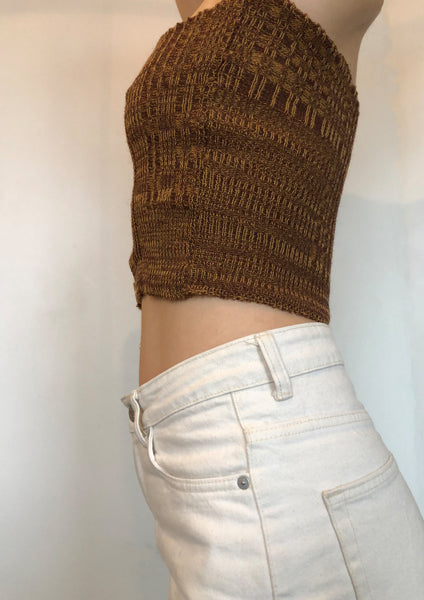 Ribbed T Bar Bustier