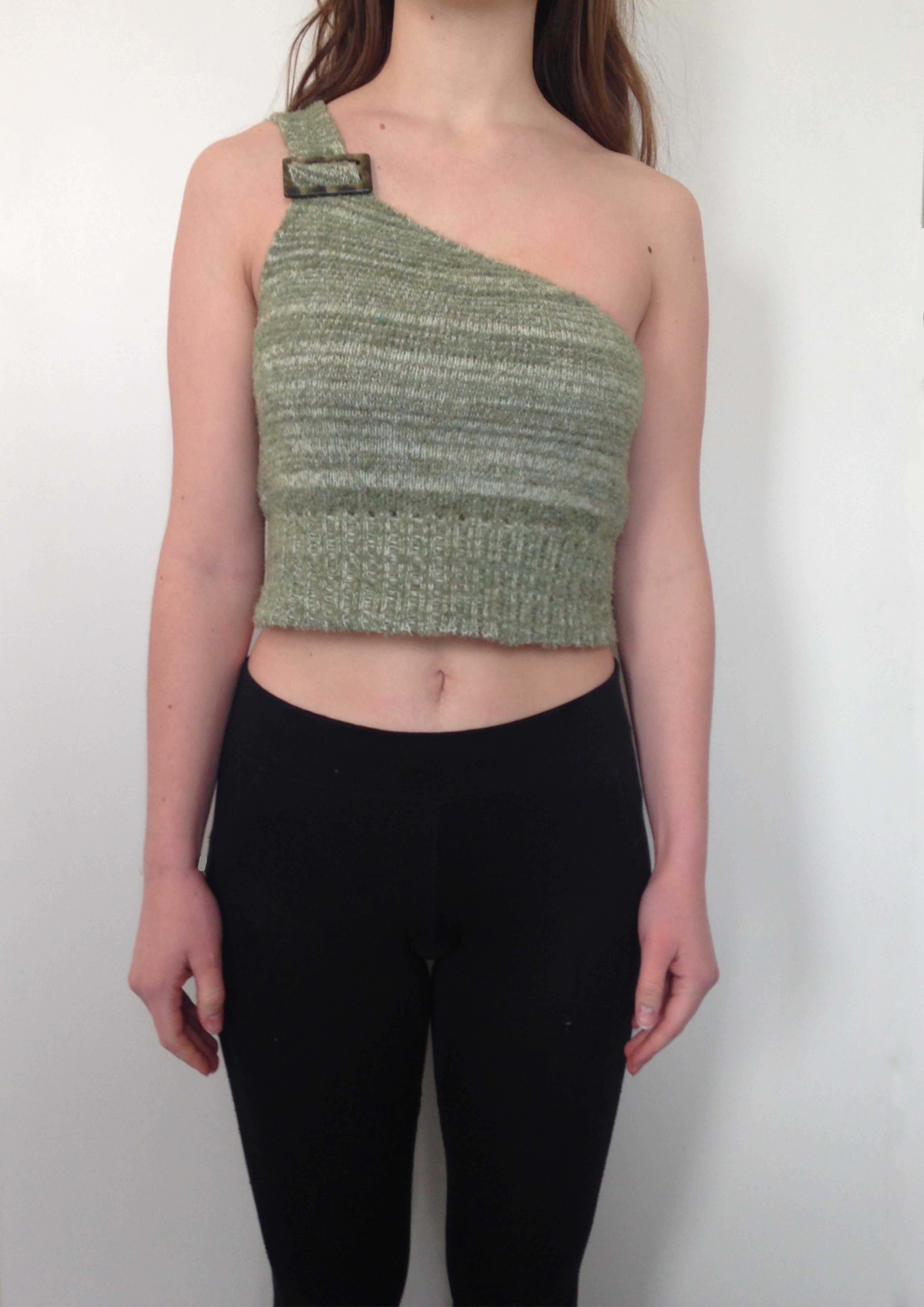 Asymmetric Mohair Top