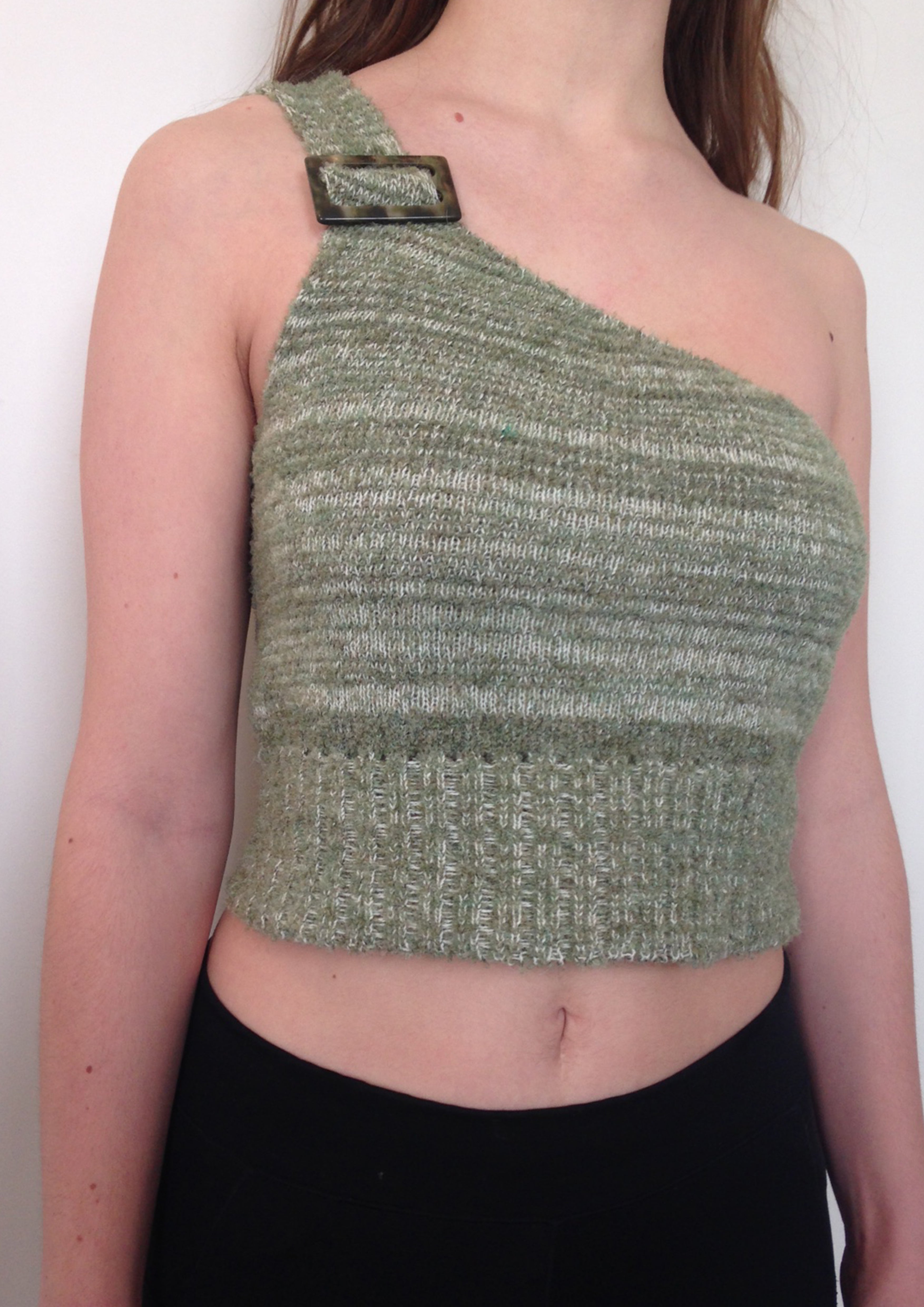 Asymmetric Mohair Top