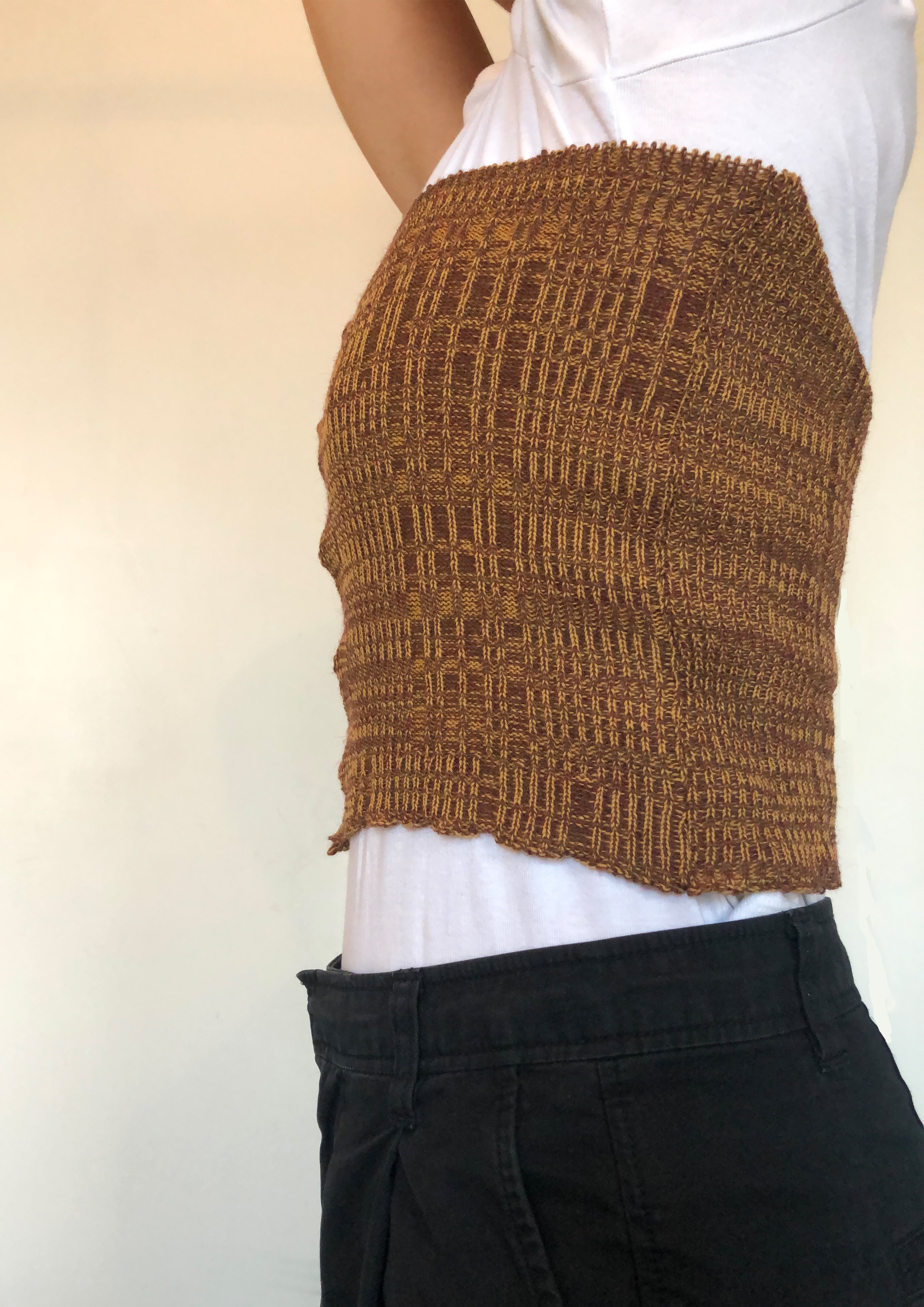 Ribbed Hook & Eye Bustier