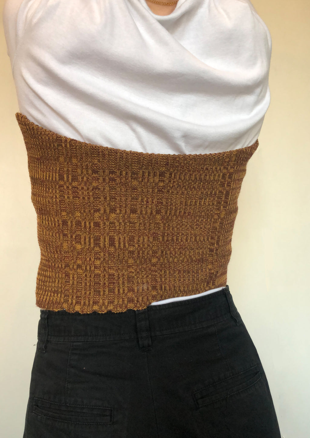 Ribbed Hook & Eye Bustier