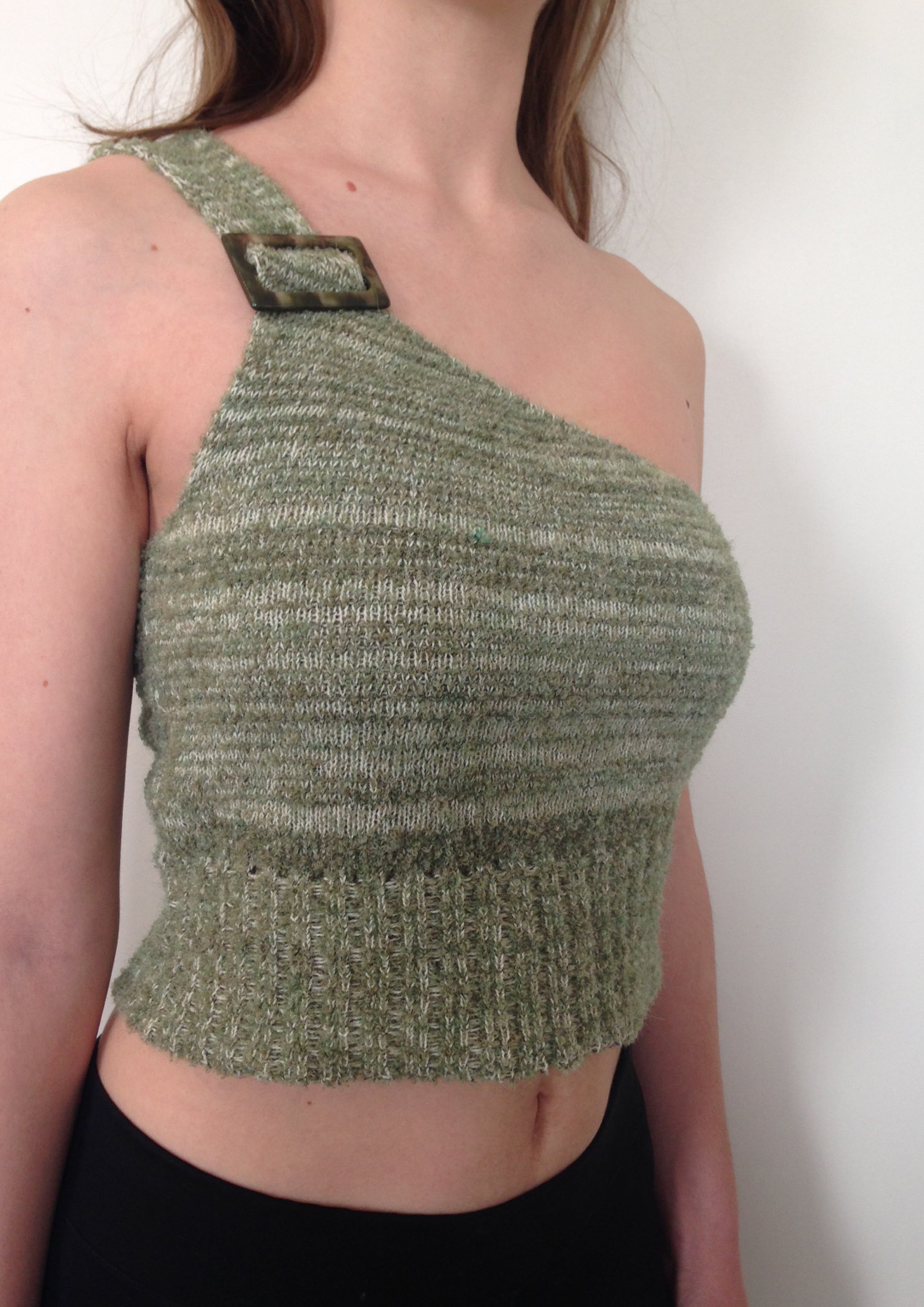 Asymmetric Mohair Top