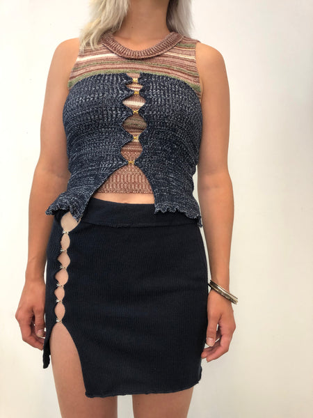 Ribbed Hook & Eye Bustier