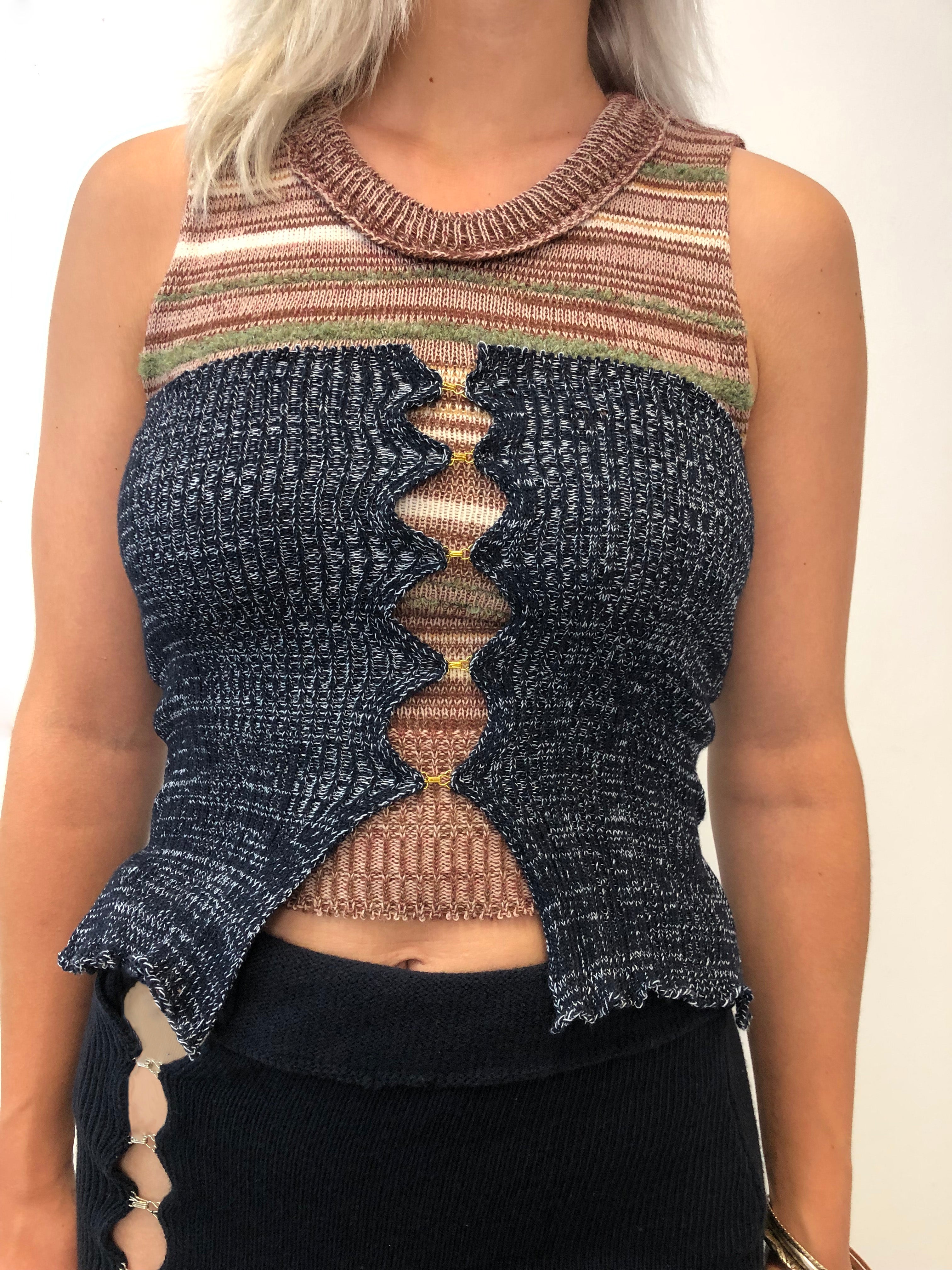 Ribbed Hook & Eye Bustier
