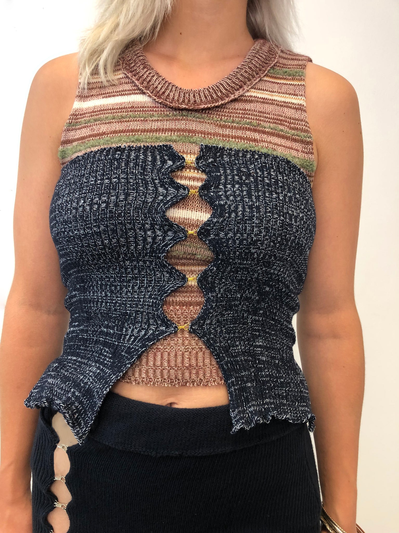 Ribbed Hook & Eye Bustier
