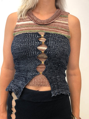 Ribbed Hook & Eye Bustier