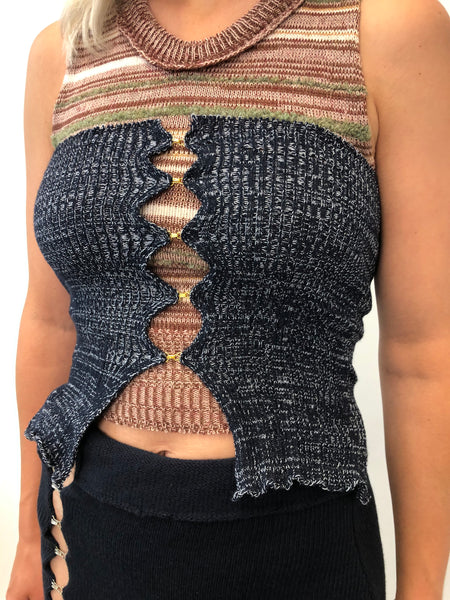 Ribbed Hook & Eye Bustier