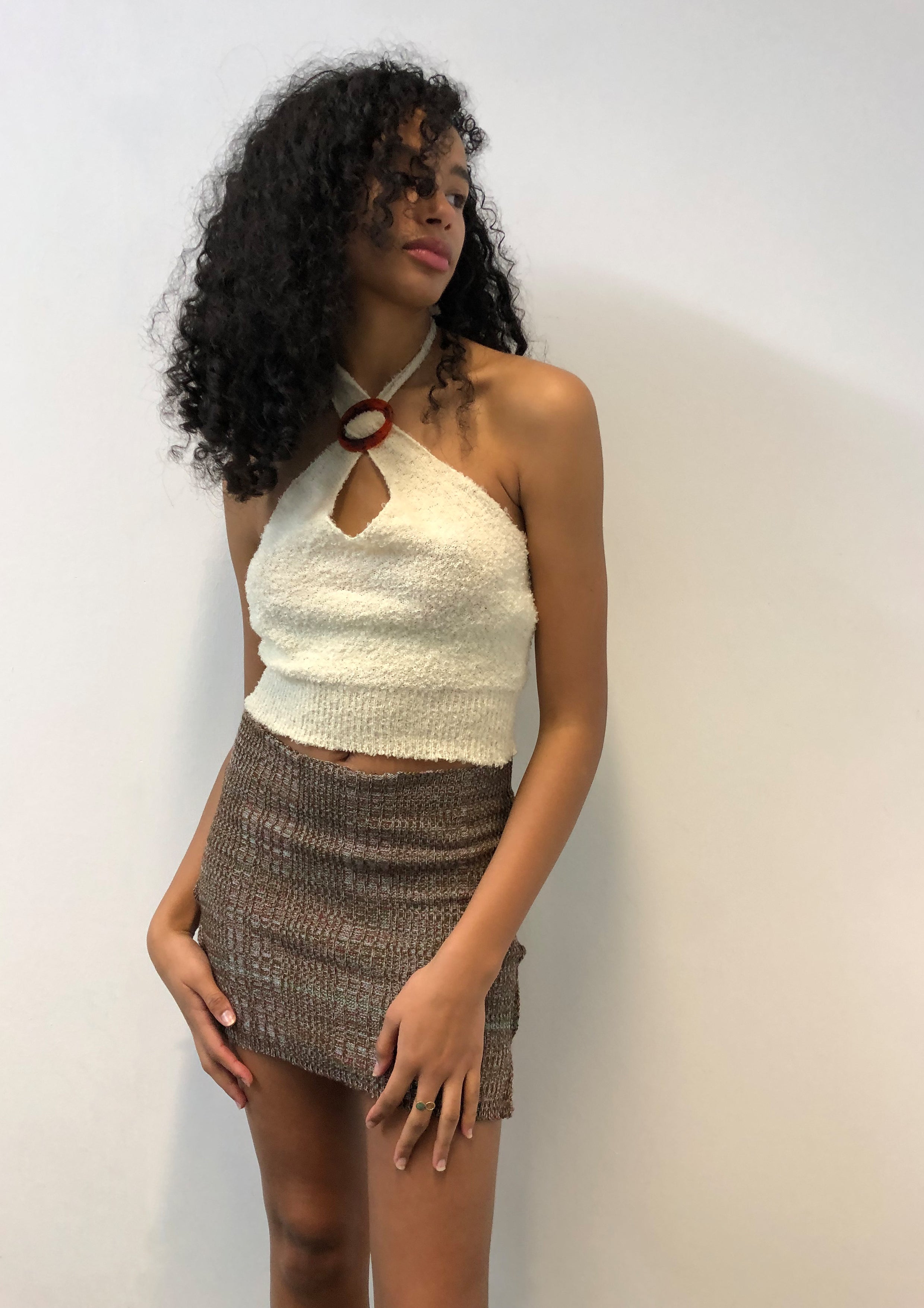 Halterneck Top with Buckle