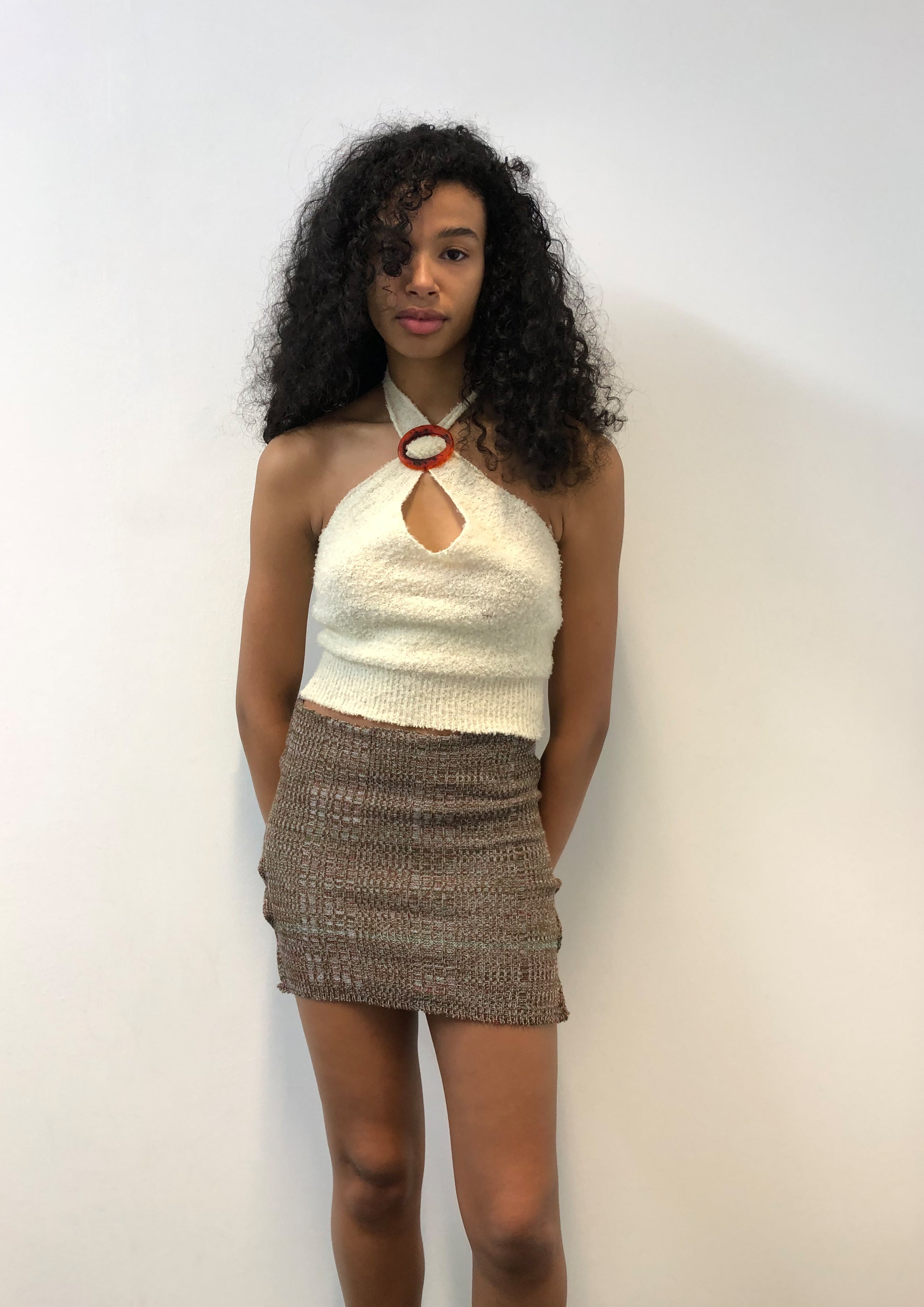 Halterneck Top with Buckle