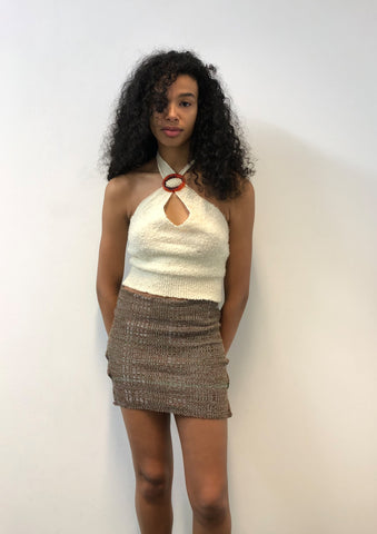 Halterneck Top with Buckle