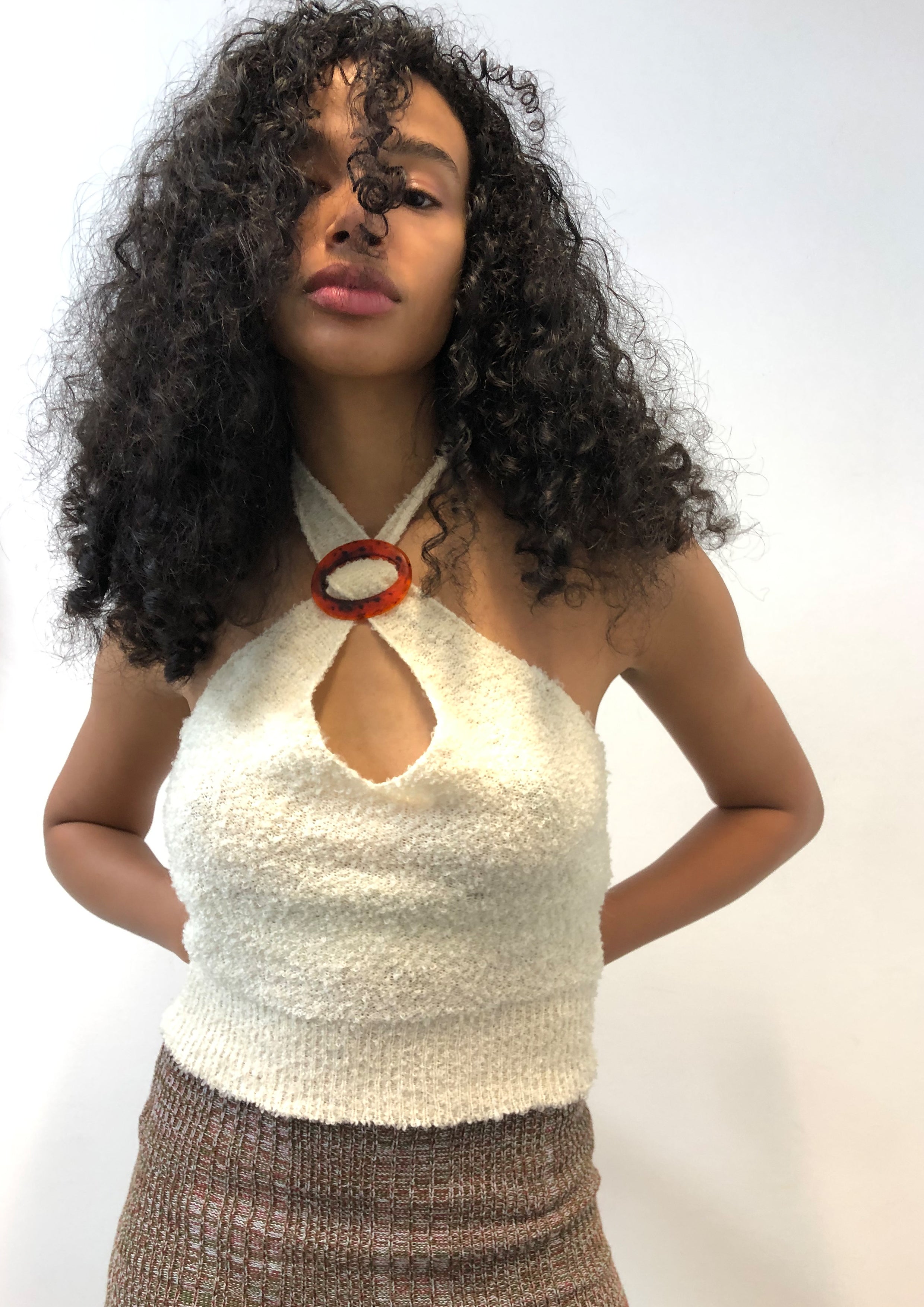Halterneck Top with Buckle