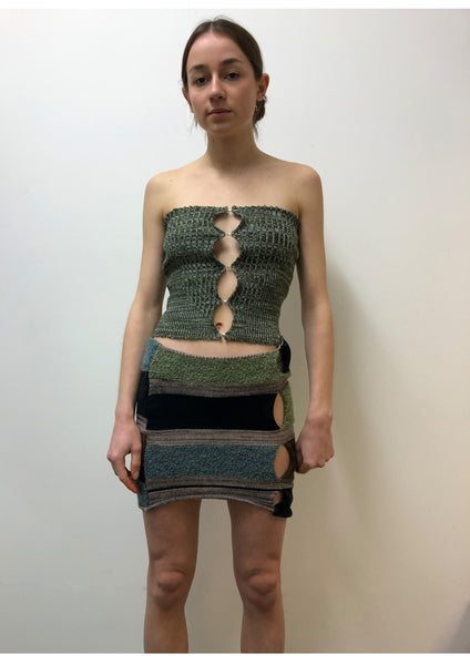 Ribbed Hook & Eye Bustier
