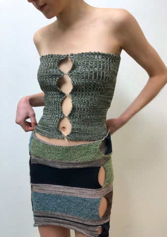 Ribbed Hook & Eye Bustier