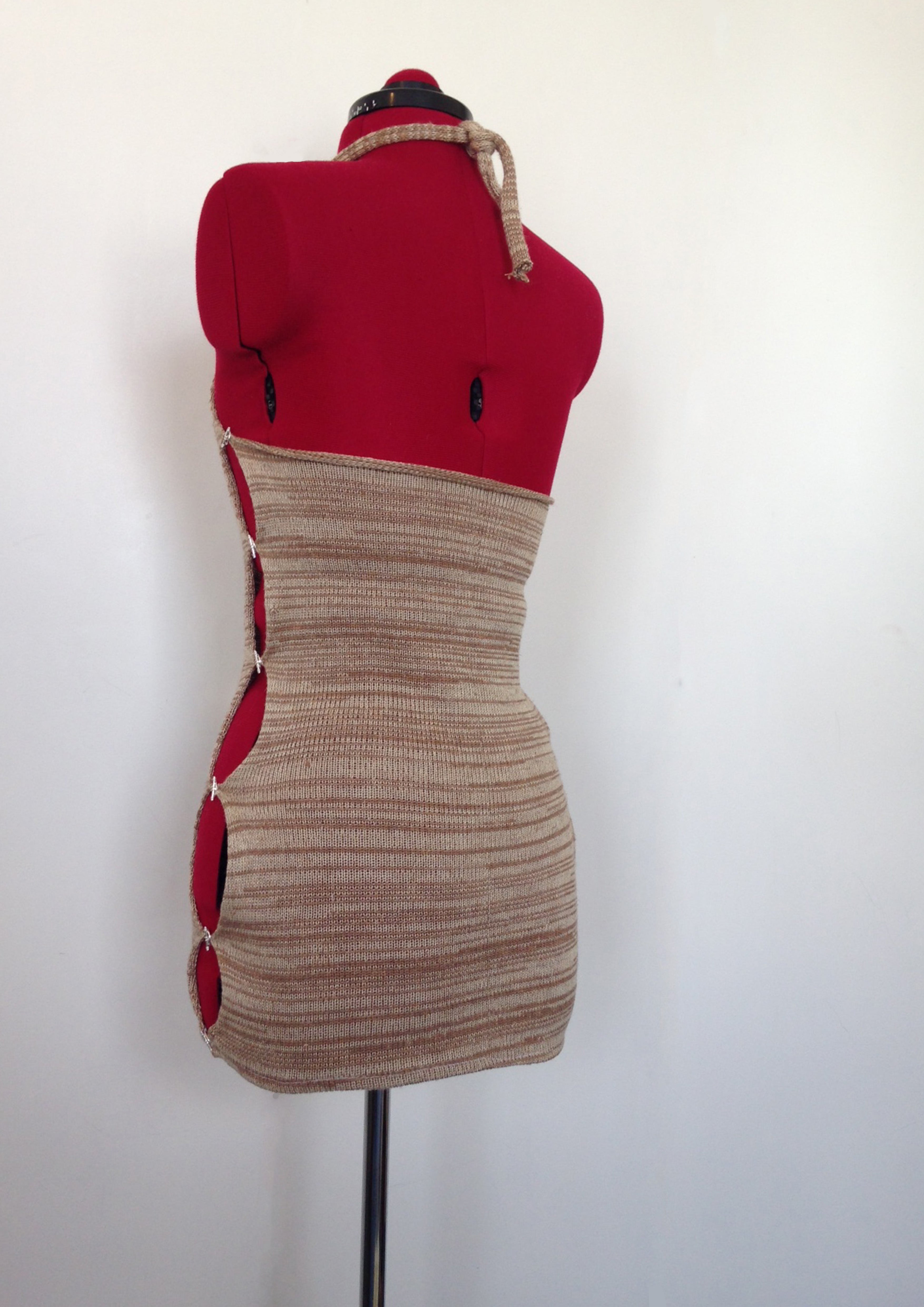Halterneck T bar Mini Dress