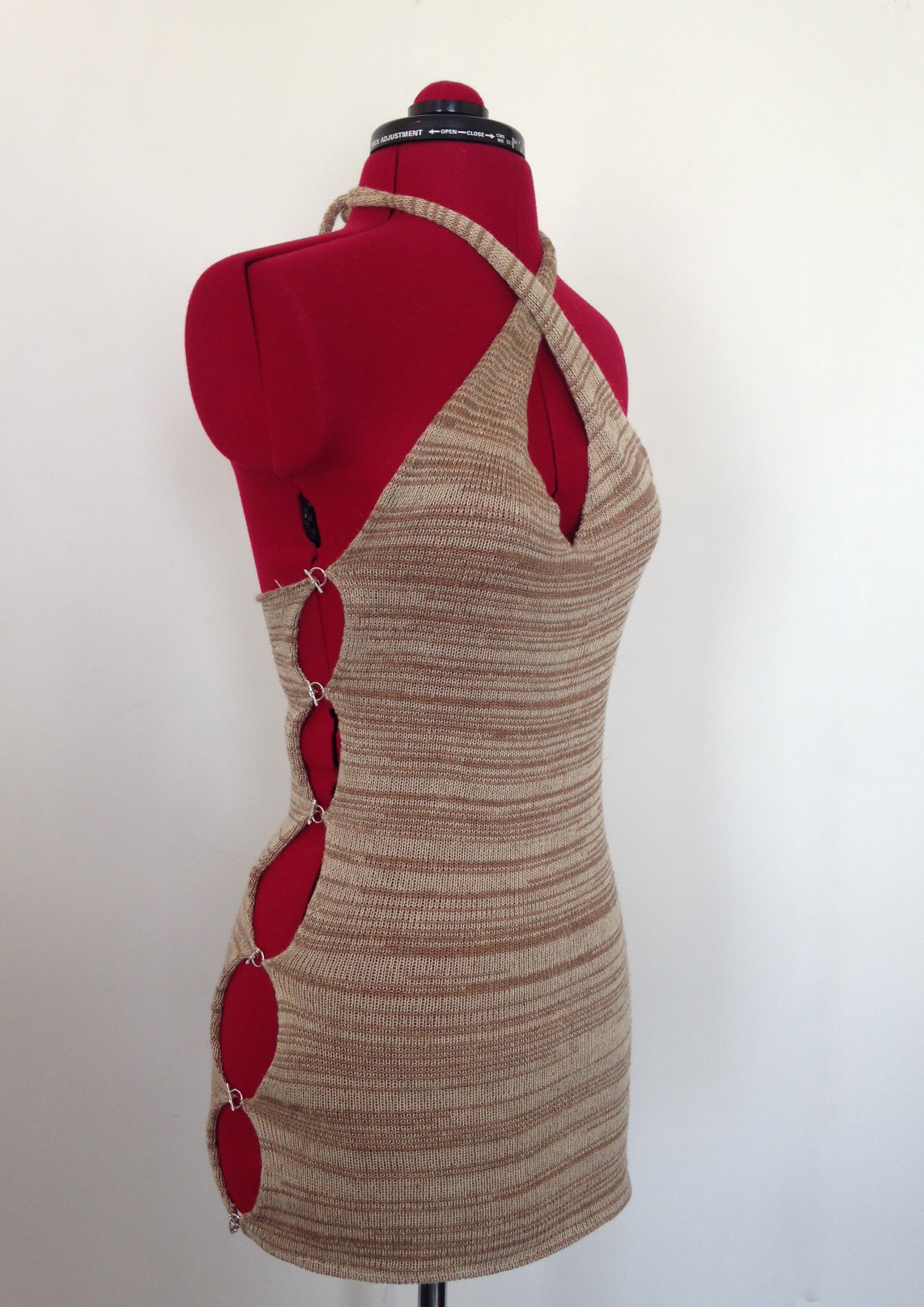 Halterneck T bar Mini Dress