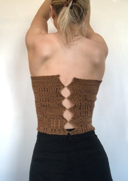 Ribbed Hook & Eye Bustier