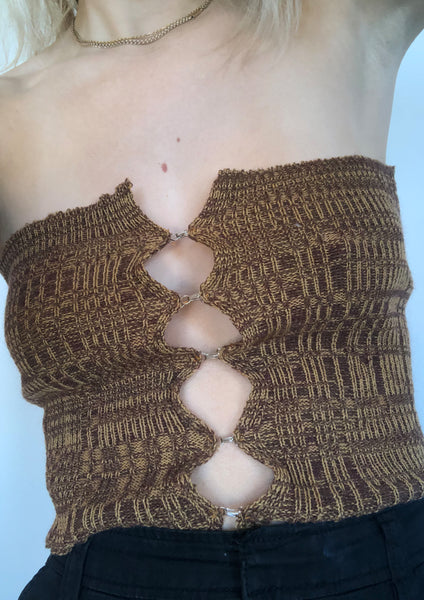 Ribbed Hook & Eye Bustier