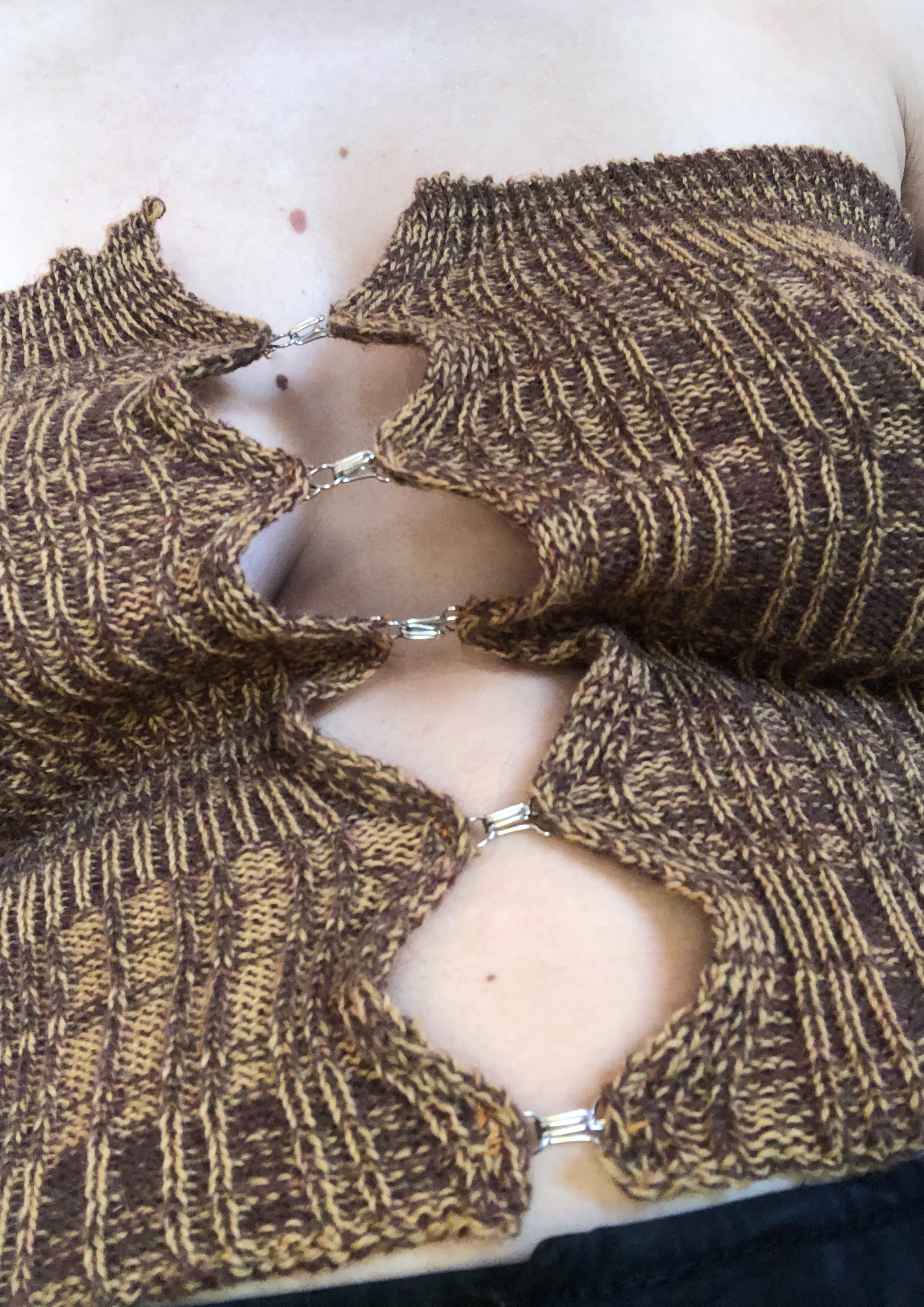 Ribbed Hook & Eye Bustier