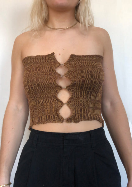 Ribbed Hook & Eye Bustier